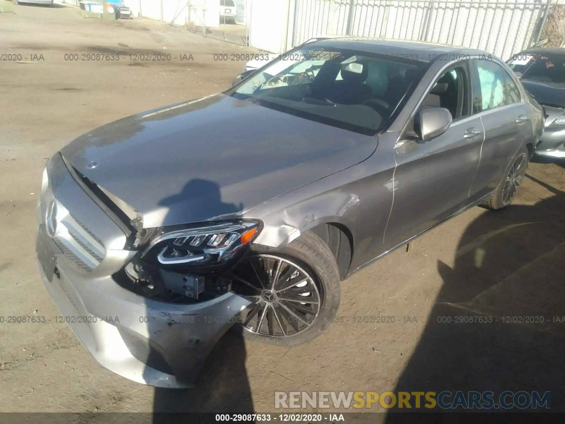 2 Photograph of a damaged car 55SWF8DB7KU299704 MERCEDES-BENZ C-CLASS 2019