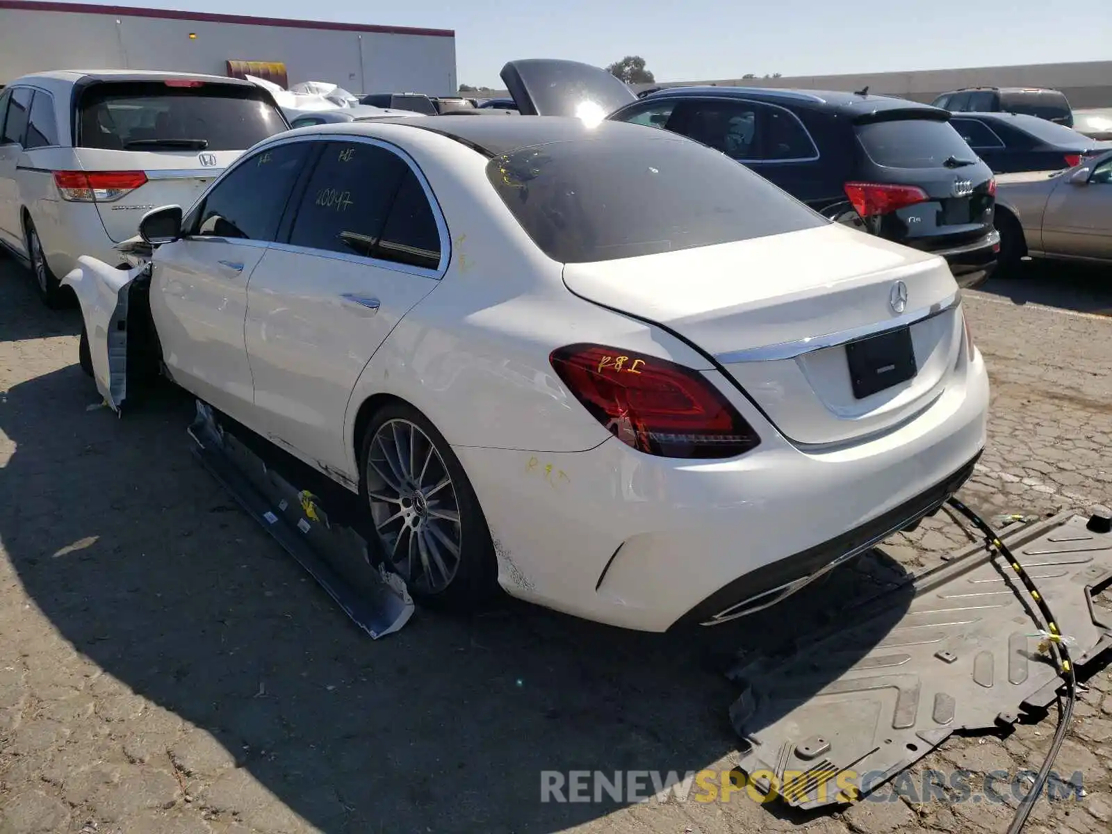 3 Photograph of a damaged car 55SWF8DB7KU307168 MERCEDES-BENZ C-CLASS 2019