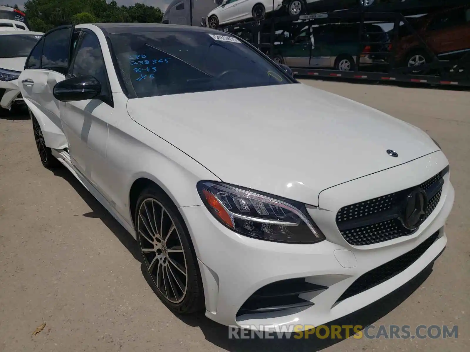 1 Photograph of a damaged car 55SWF8DB7KU307588 MERCEDES-BENZ C-CLASS 2019