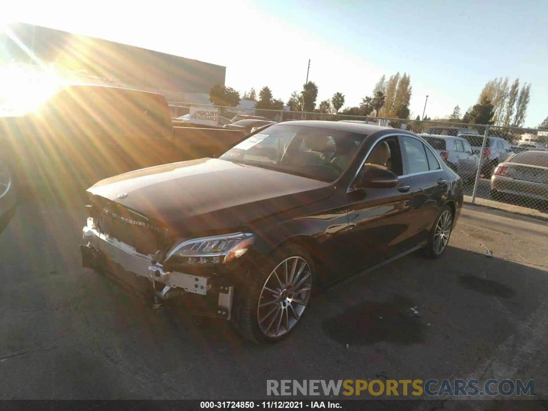 2 Photograph of a damaged car 55SWF8DB7KU307901 MERCEDES-BENZ C-CLASS 2019