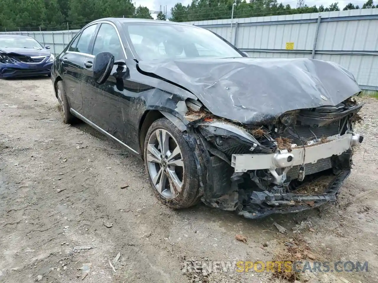 1 Photograph of a damaged car 55SWF8DB7KU307946 MERCEDES-BENZ C-CLASS 2019