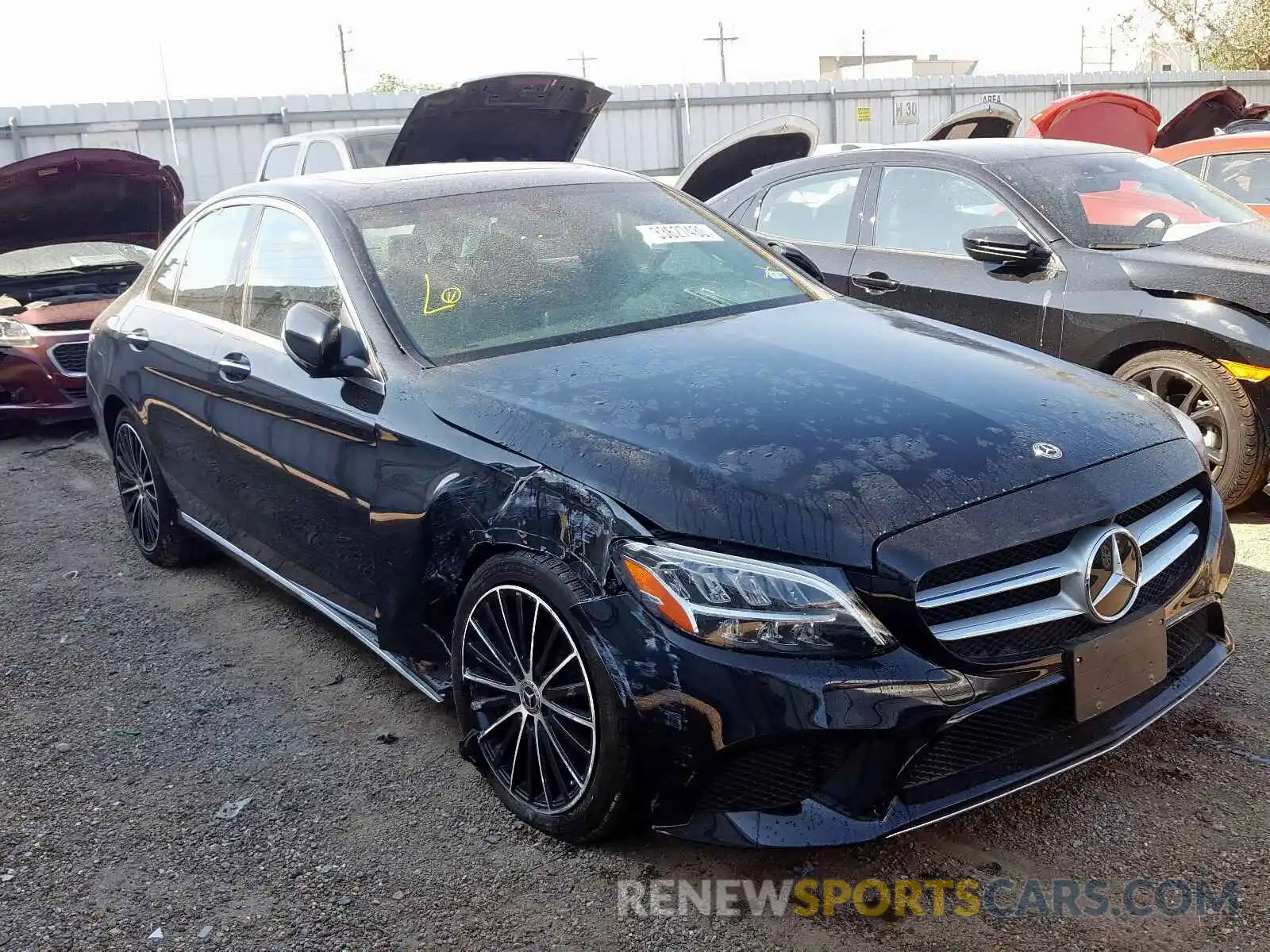 1 Photograph of a damaged car 55SWF8DB7KU308885 MERCEDES-BENZ C CLASS 2019