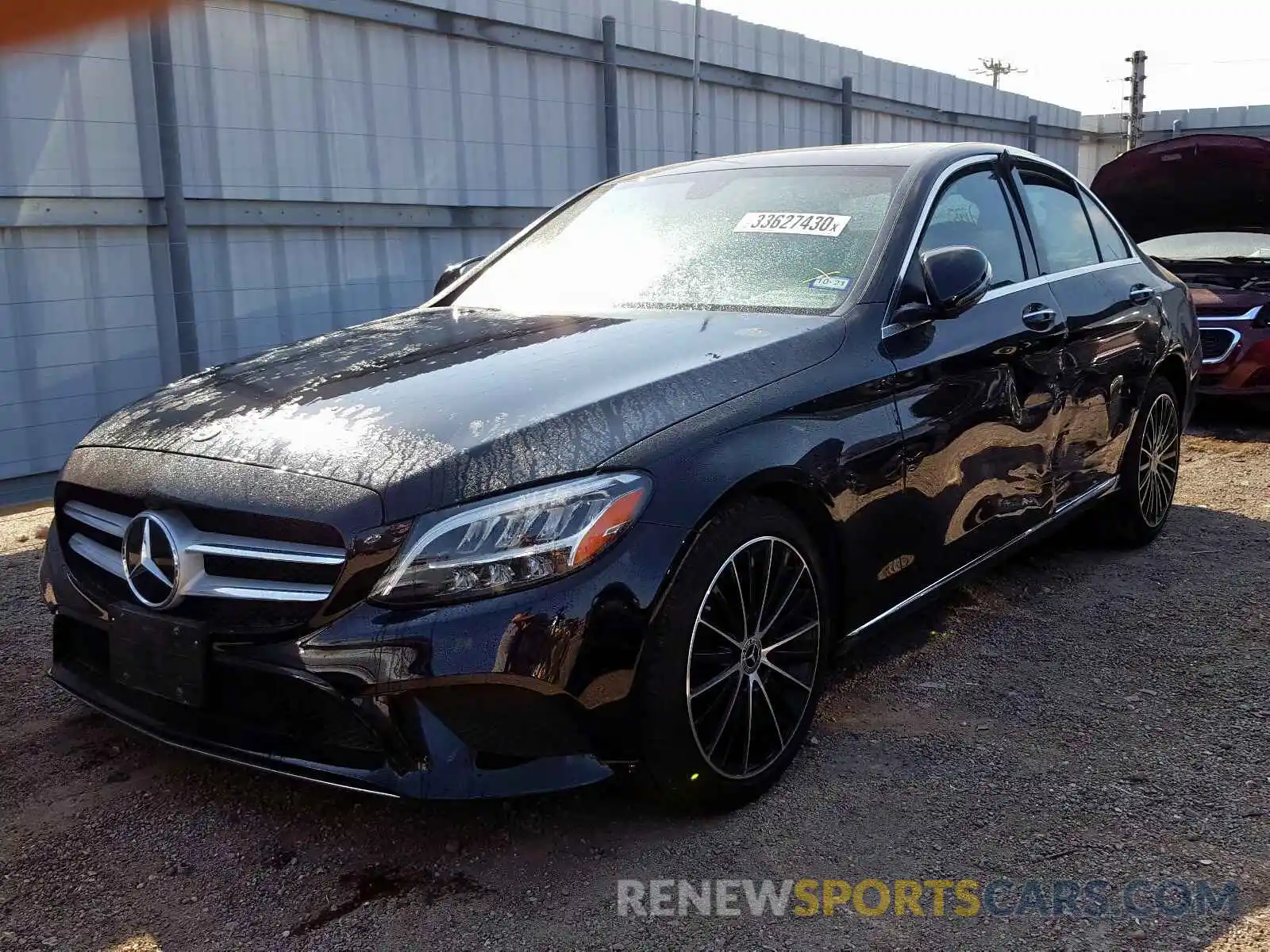 2 Photograph of a damaged car 55SWF8DB7KU308885 MERCEDES-BENZ C CLASS 2019