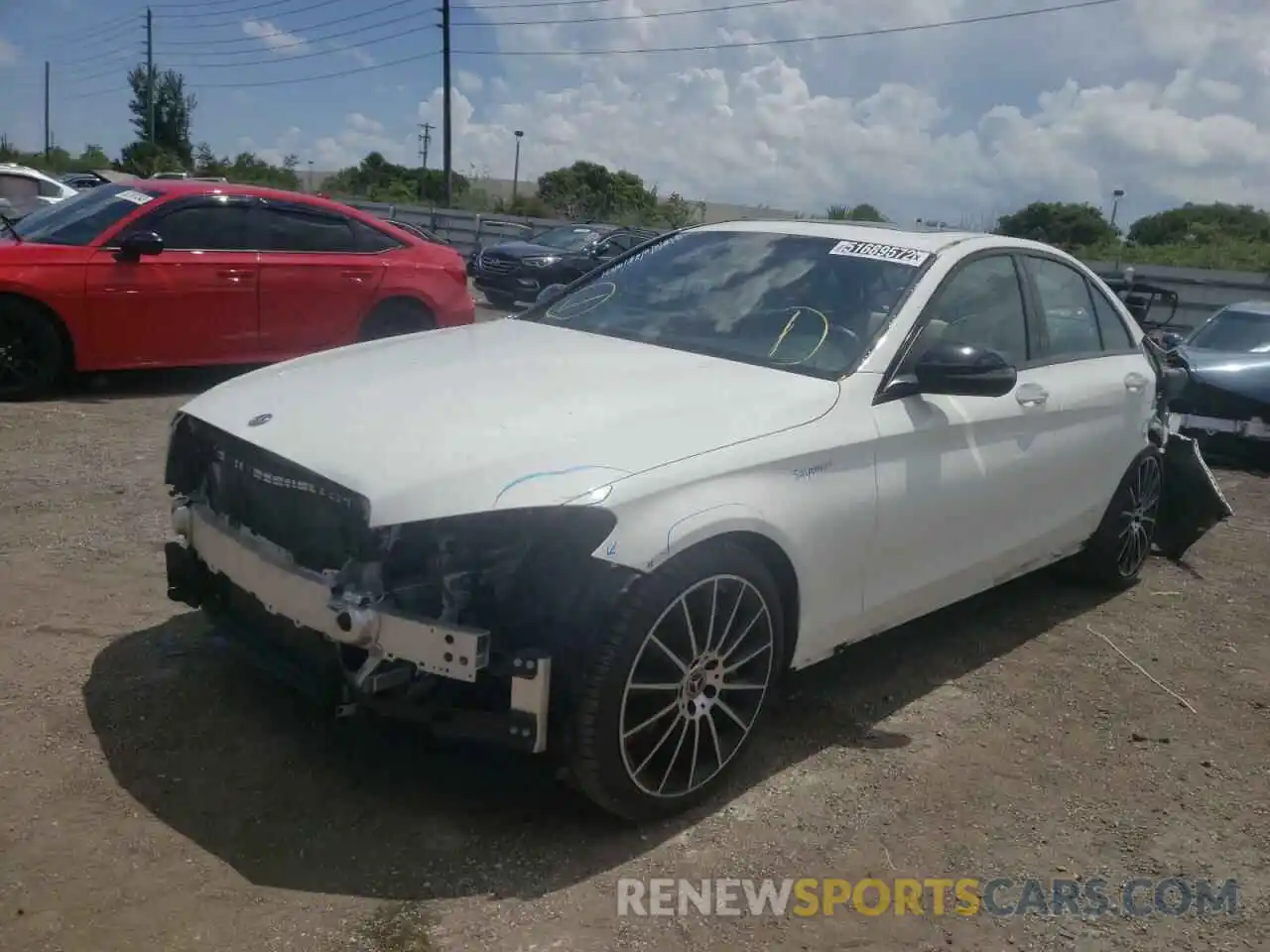 2 Photograph of a damaged car 55SWF8DB7KU311236 MERCEDES-BENZ C-CLASS 2019