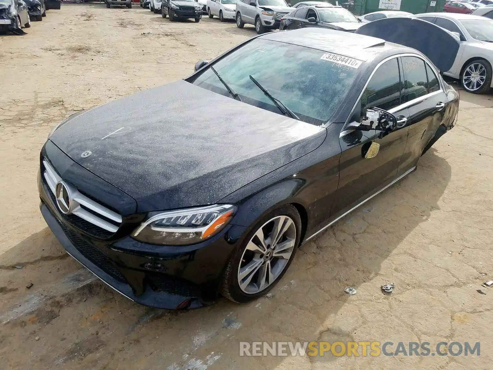 2 Photograph of a damaged car 55SWF8DB7KU311415 MERCEDES-BENZ C CLASS 2019