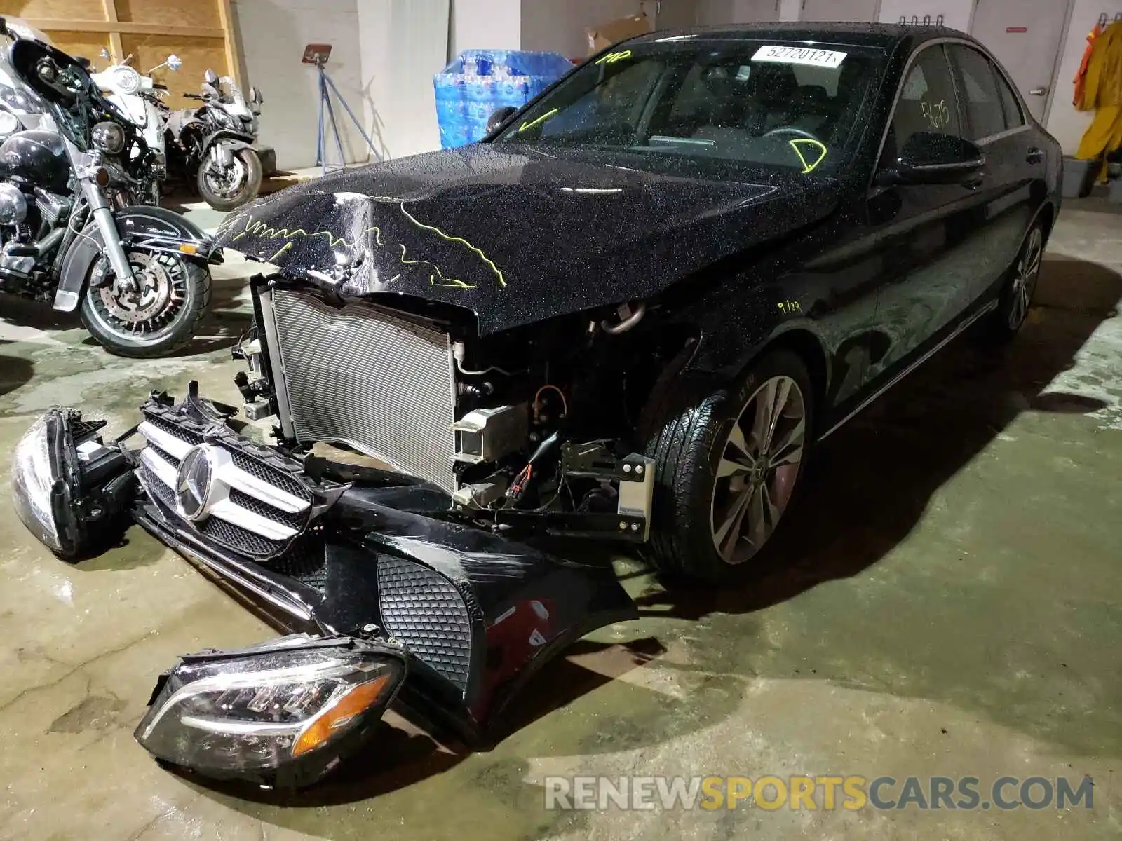 2 Photograph of a damaged car 55SWF8DB7KU312192 MERCEDES-BENZ C-CLASS 2019