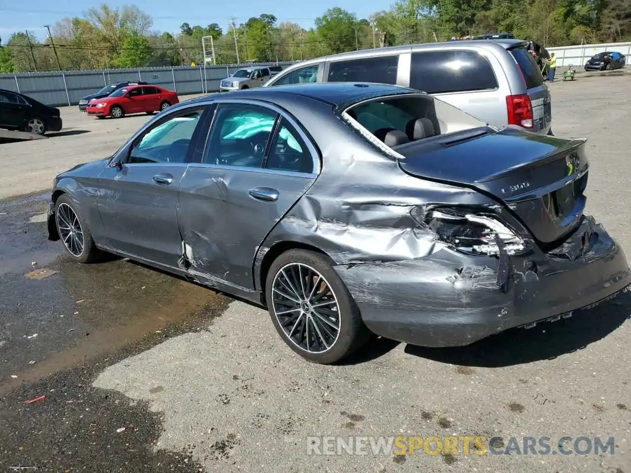 2 Photograph of a damaged car 55SWF8DB7KU312550 MERCEDES-BENZ C-CLASS 2019