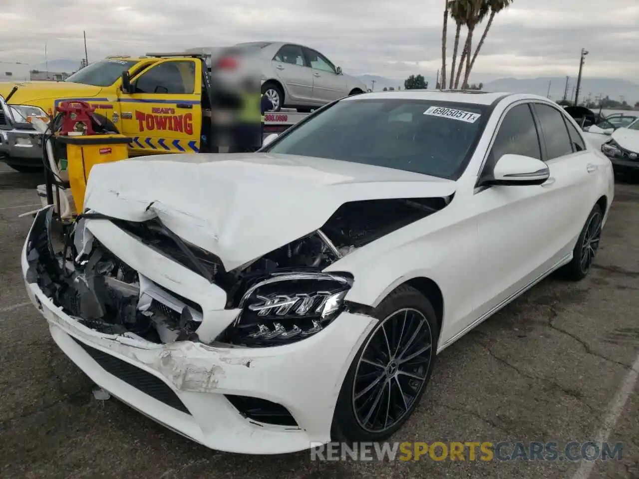 2 Photograph of a damaged car 55SWF8DB7KU313570 MERCEDES-BENZ C-CLASS 2019