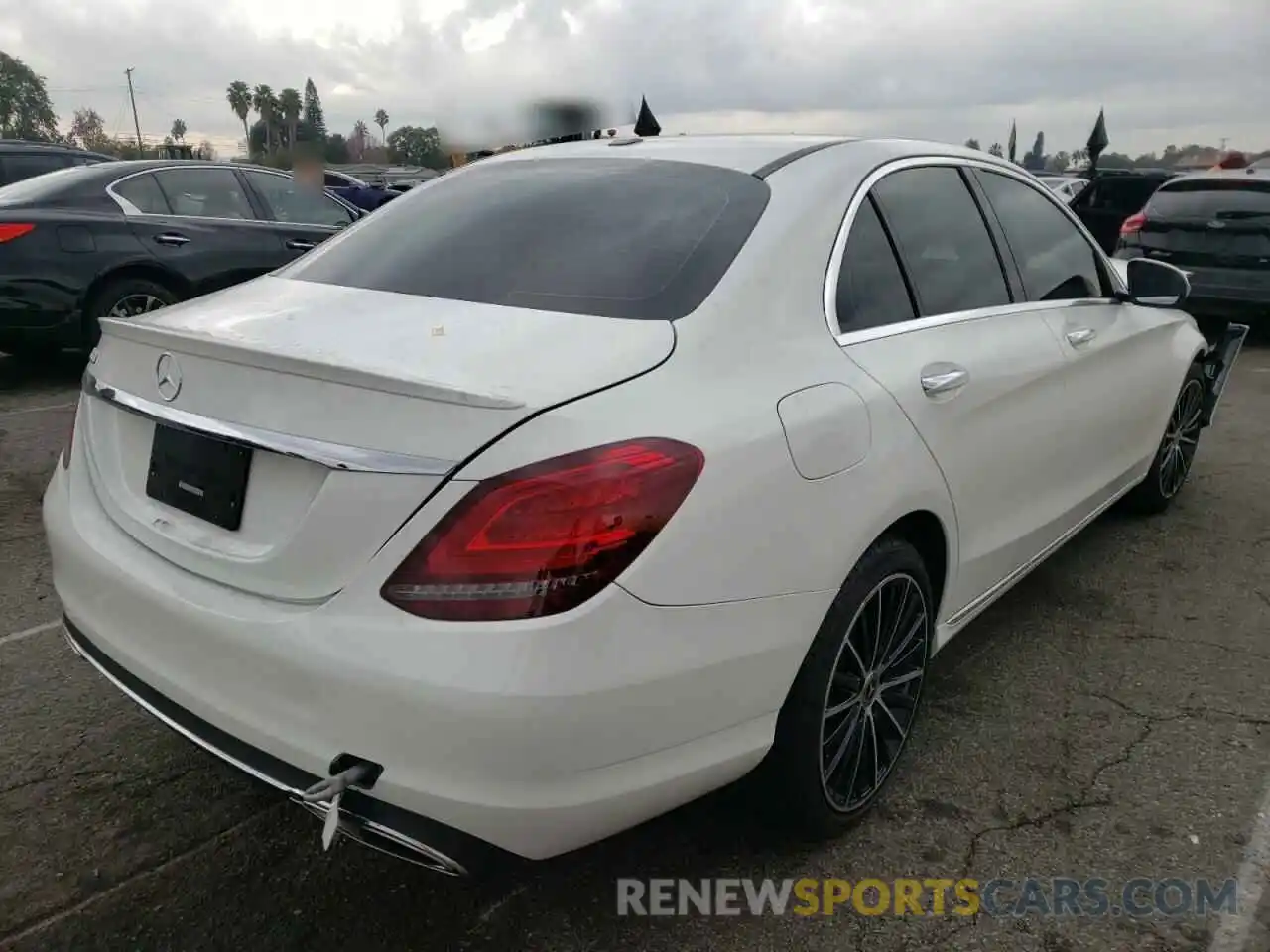 4 Фотография поврежденного автомобиля 55SWF8DB7KU313570 MERCEDES-BENZ C-CLASS 2019