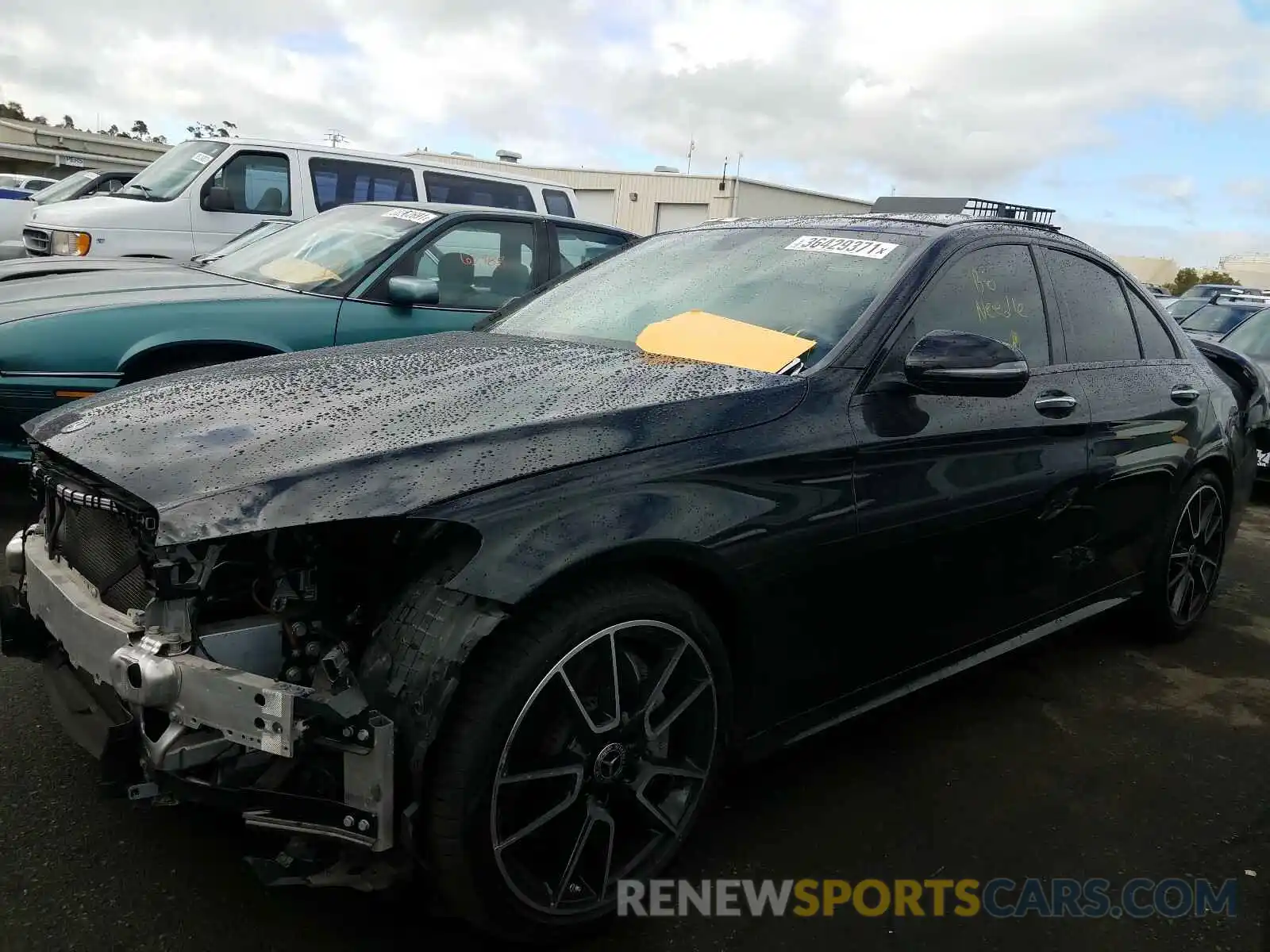 2 Photograph of a damaged car 55SWF8DB7KU313990 MERCEDES-BENZ C CLASS 2019