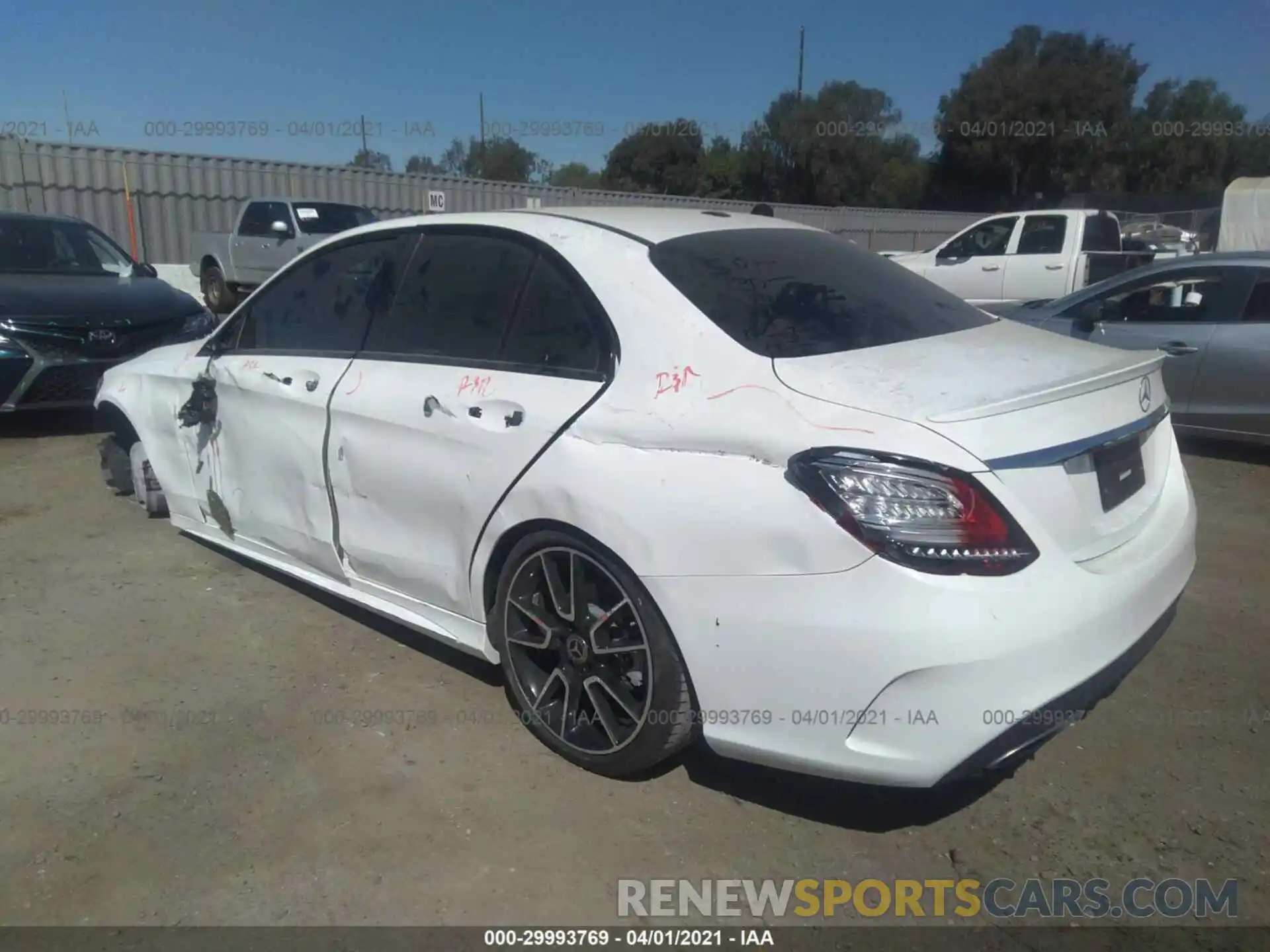 3 Photograph of a damaged car 55SWF8DB7KU316890 MERCEDES-BENZ C-CLASS 2019