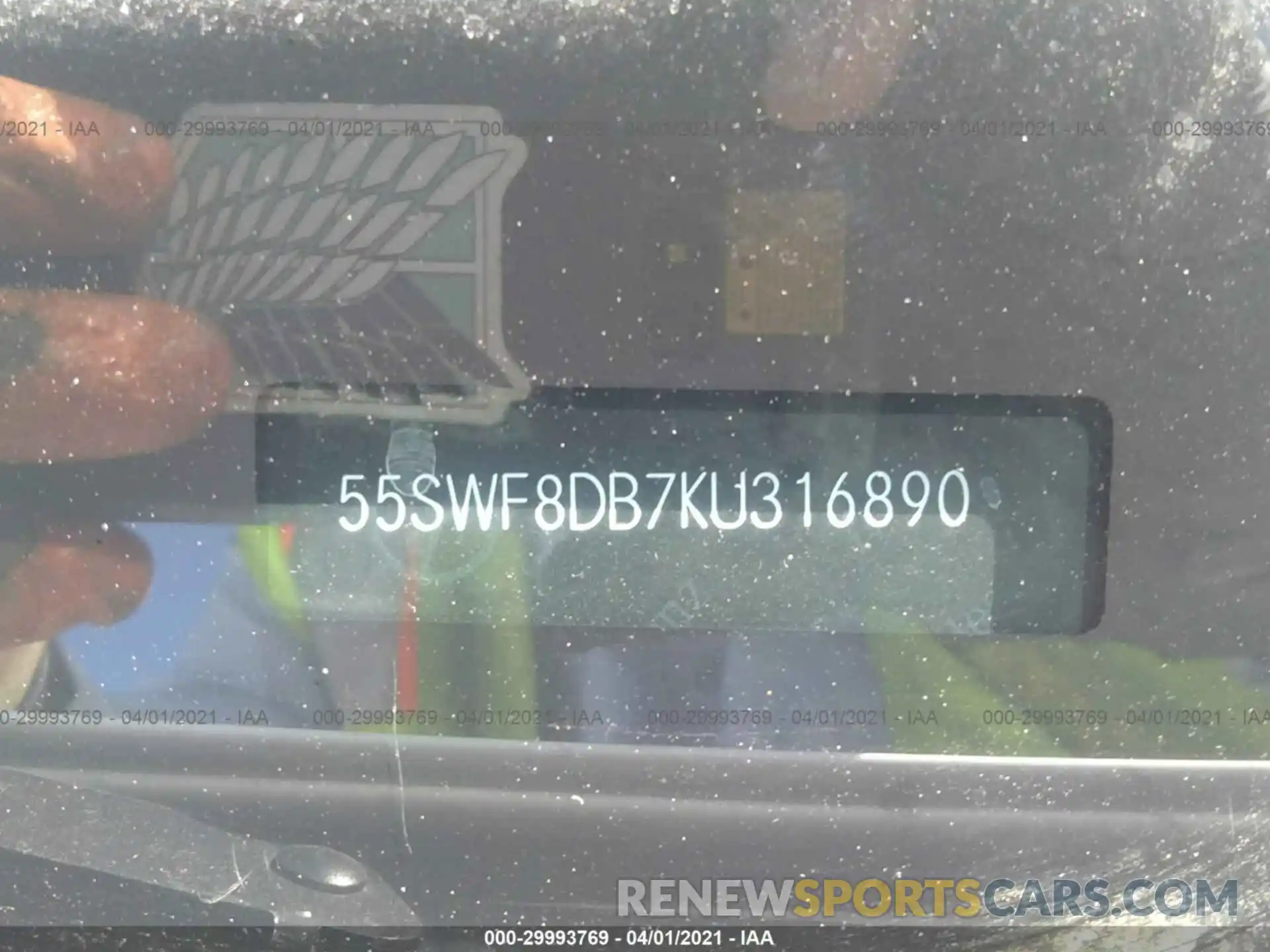 9 Photograph of a damaged car 55SWF8DB7KU316890 MERCEDES-BENZ C-CLASS 2019