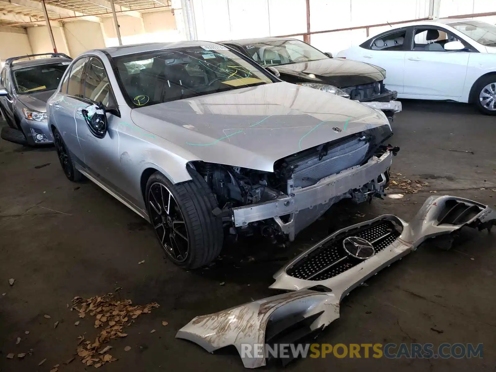 1 Photograph of a damaged car 55SWF8DB7KU317098 MERCEDES-BENZ C-CLASS 2019