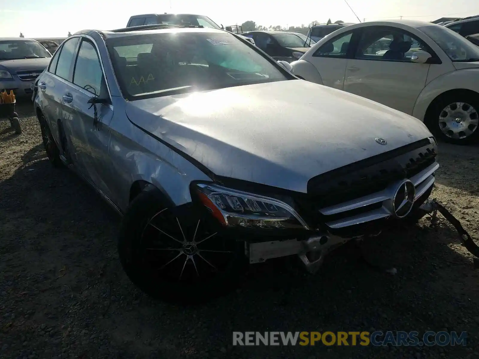 1 Photograph of a damaged car 55SWF8DB7KU317828 MERCEDES-BENZ C-CLASS 2019