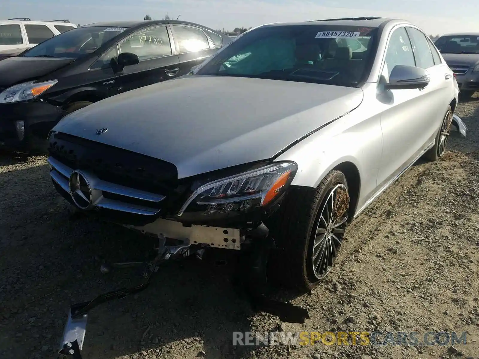 2 Photograph of a damaged car 55SWF8DB7KU317828 MERCEDES-BENZ C-CLASS 2019