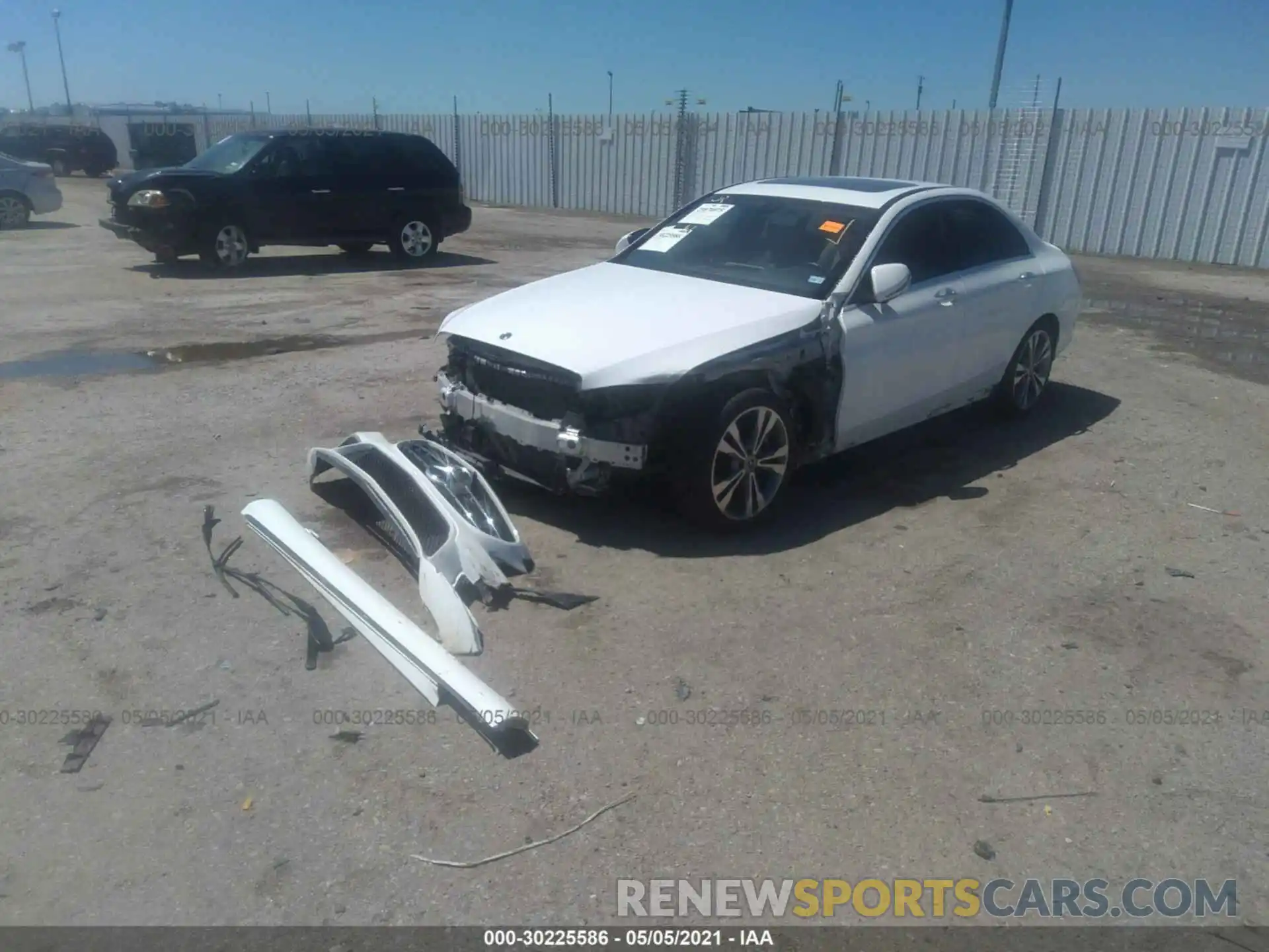 2 Photograph of a damaged car 55SWF8DB7KU321846 MERCEDES-BENZ C-CLASS 2019