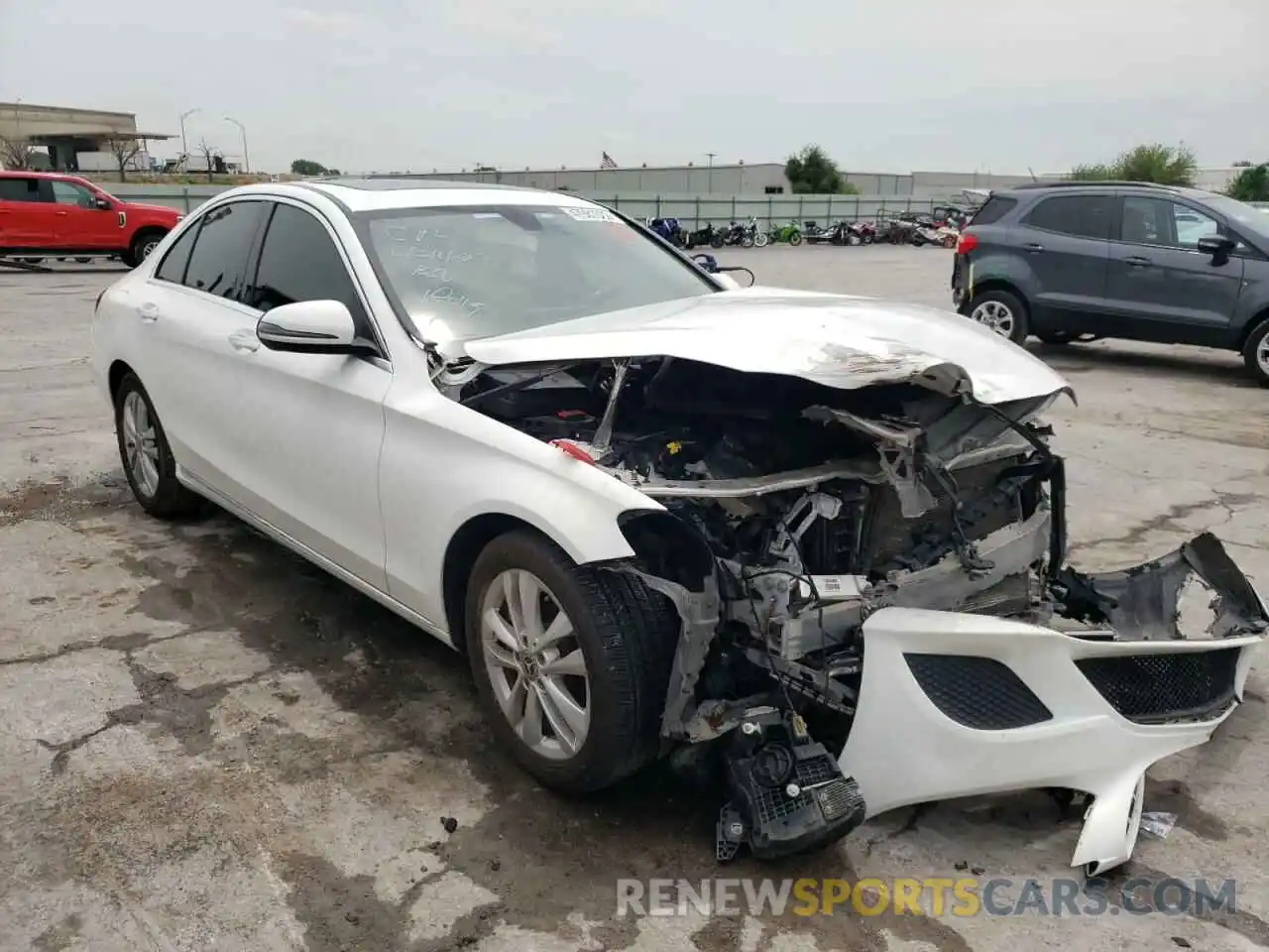 1 Photograph of a damaged car 55SWF8DB8KU283205 MERCEDES-BENZ C-CLASS 2019