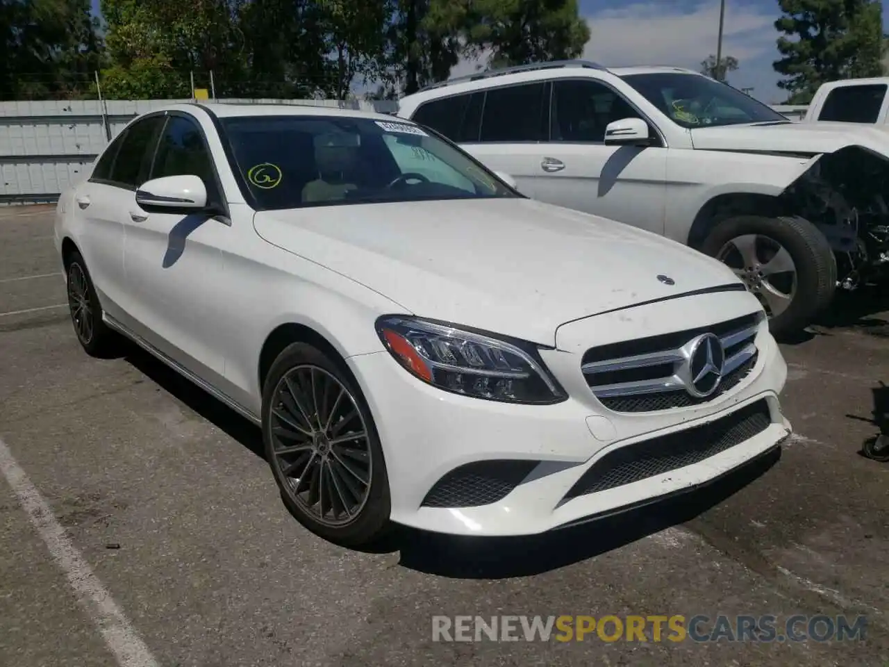 1 Photograph of a damaged car 55SWF8DB8KU287044 MERCEDES-BENZ C-CLASS 2019