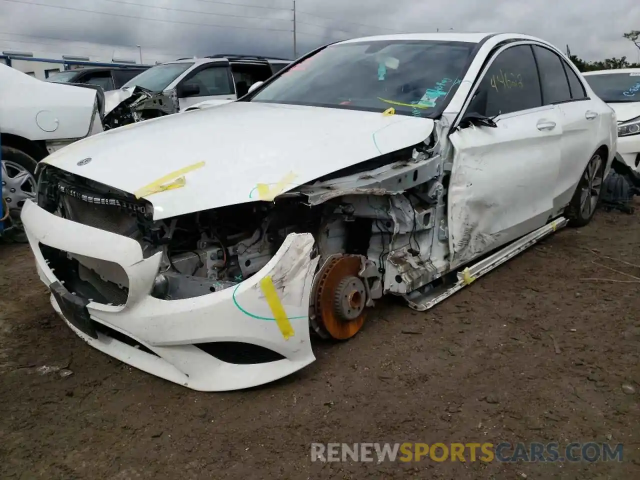 2 Photograph of a damaged car 55SWF8DB8KU289750 MERCEDES-BENZ C-CLASS 2019