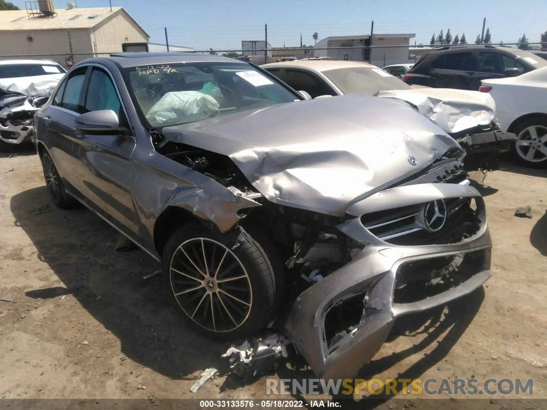 1 Photograph of a damaged car 55SWF8DB8KU292020 MERCEDES-BENZ C-CLASS 2019