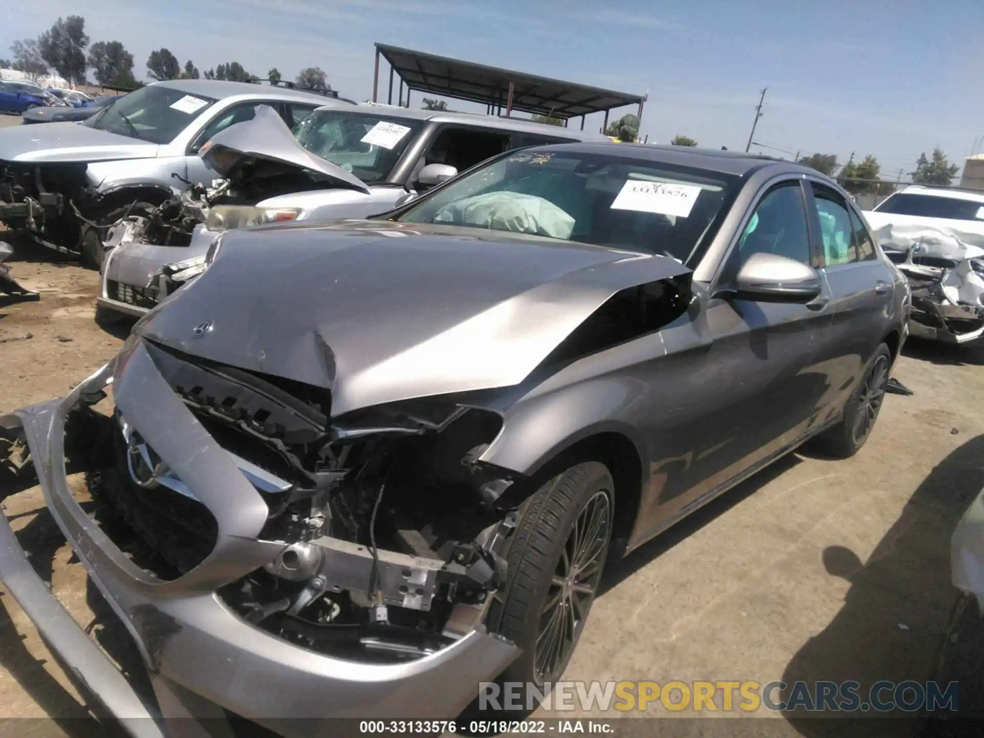 2 Photograph of a damaged car 55SWF8DB8KU292020 MERCEDES-BENZ C-CLASS 2019