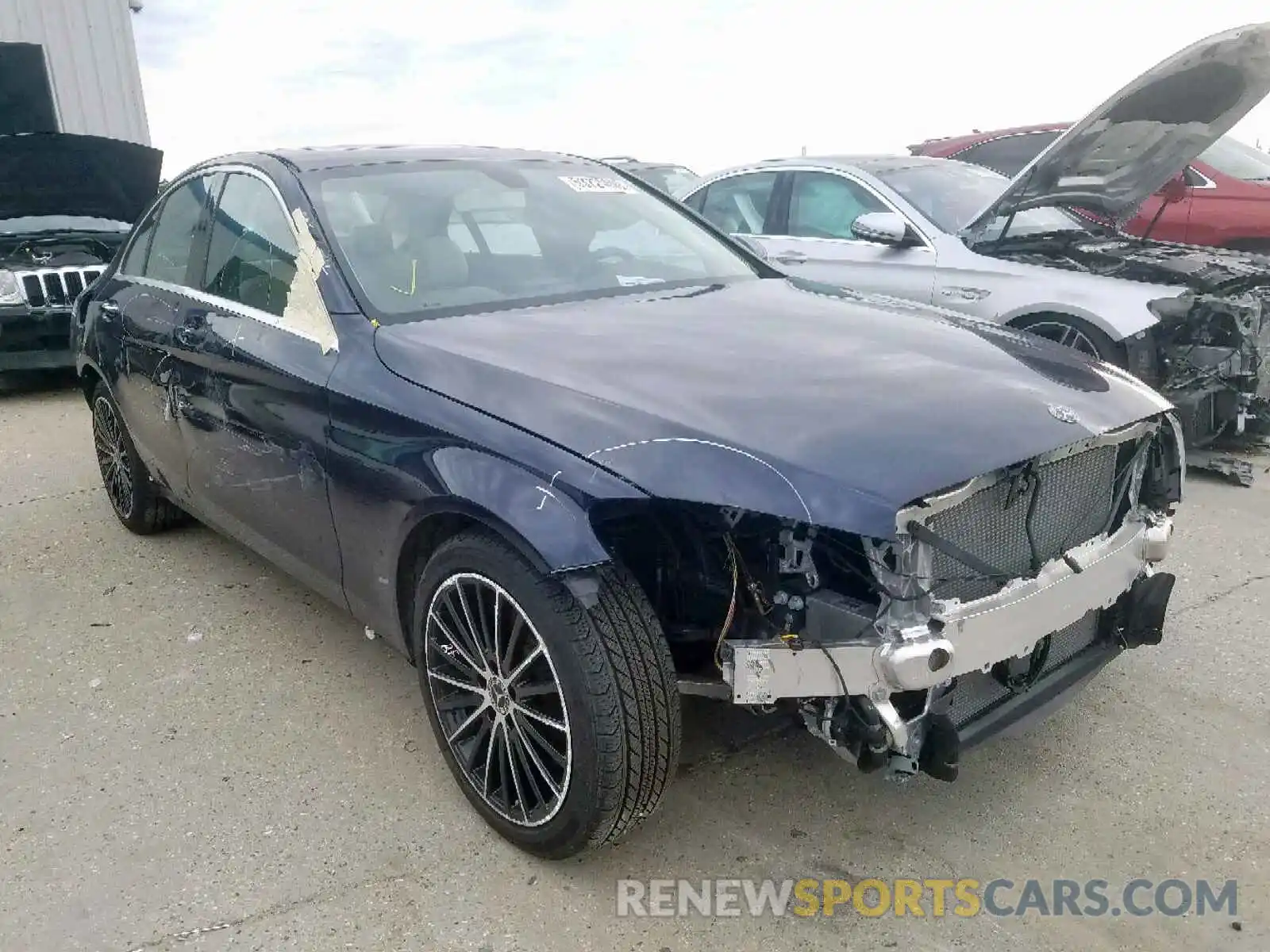 1 Photograph of a damaged car 55SWF8DB8KU294706 MERCEDES-BENZ C CLASS 2019