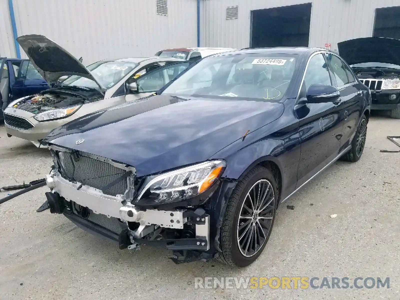 2 Photograph of a damaged car 55SWF8DB8KU294706 MERCEDES-BENZ C CLASS 2019