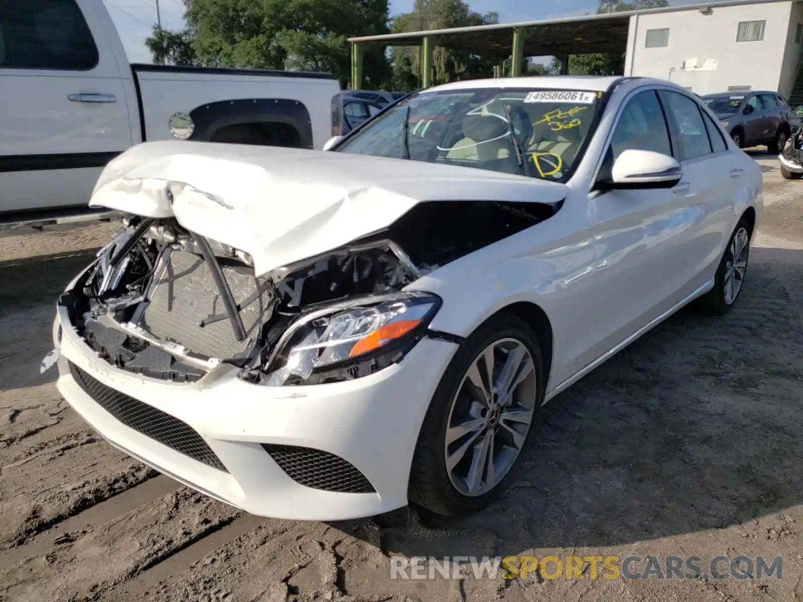 2 Photograph of a damaged car 55SWF8DB8KU294852 MERCEDES-BENZ C-CLASS 2019