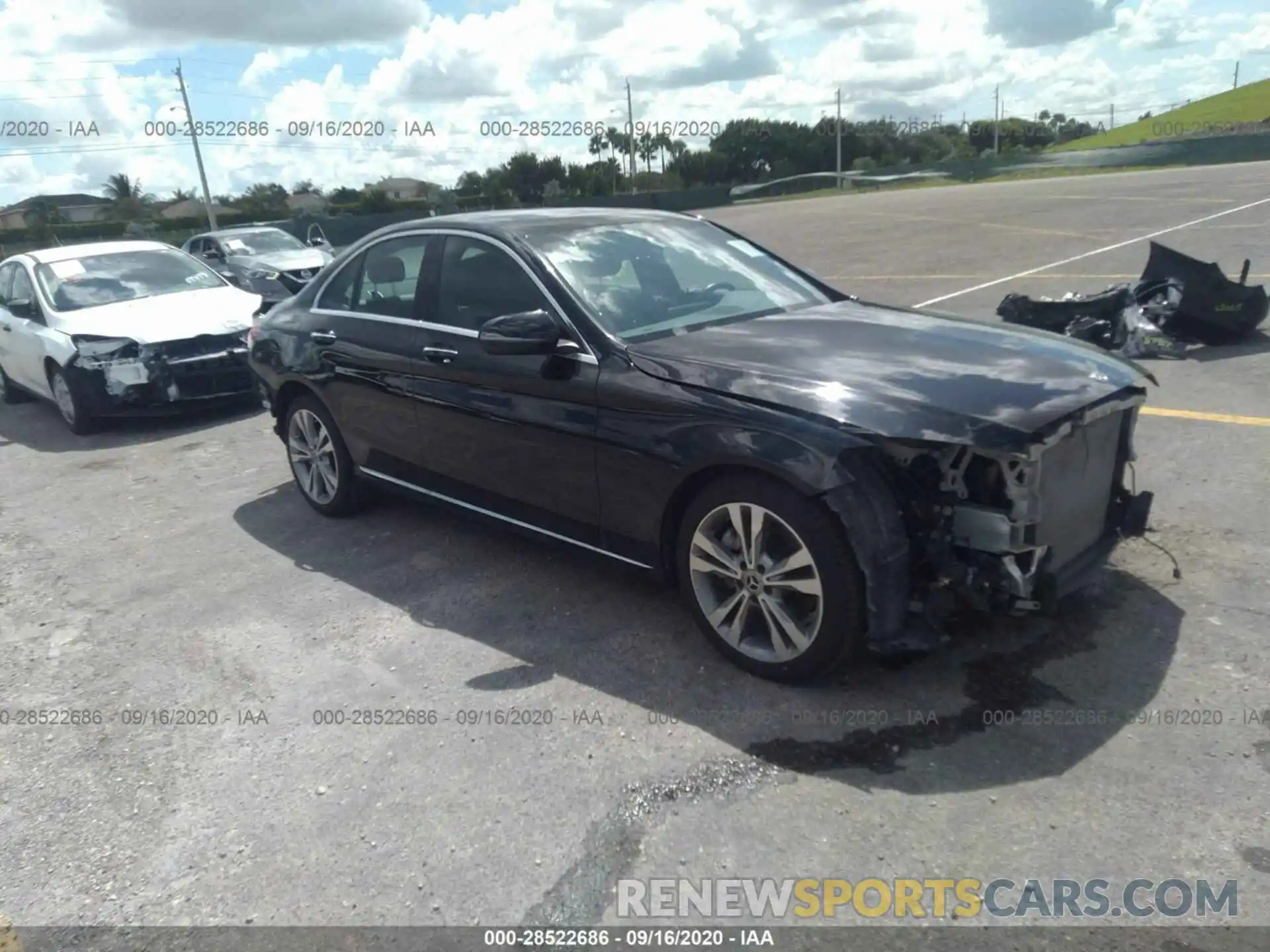 1 Photograph of a damaged car 55SWF8DB8KU295659 MERCEDES-BENZ C-CLASS 2019