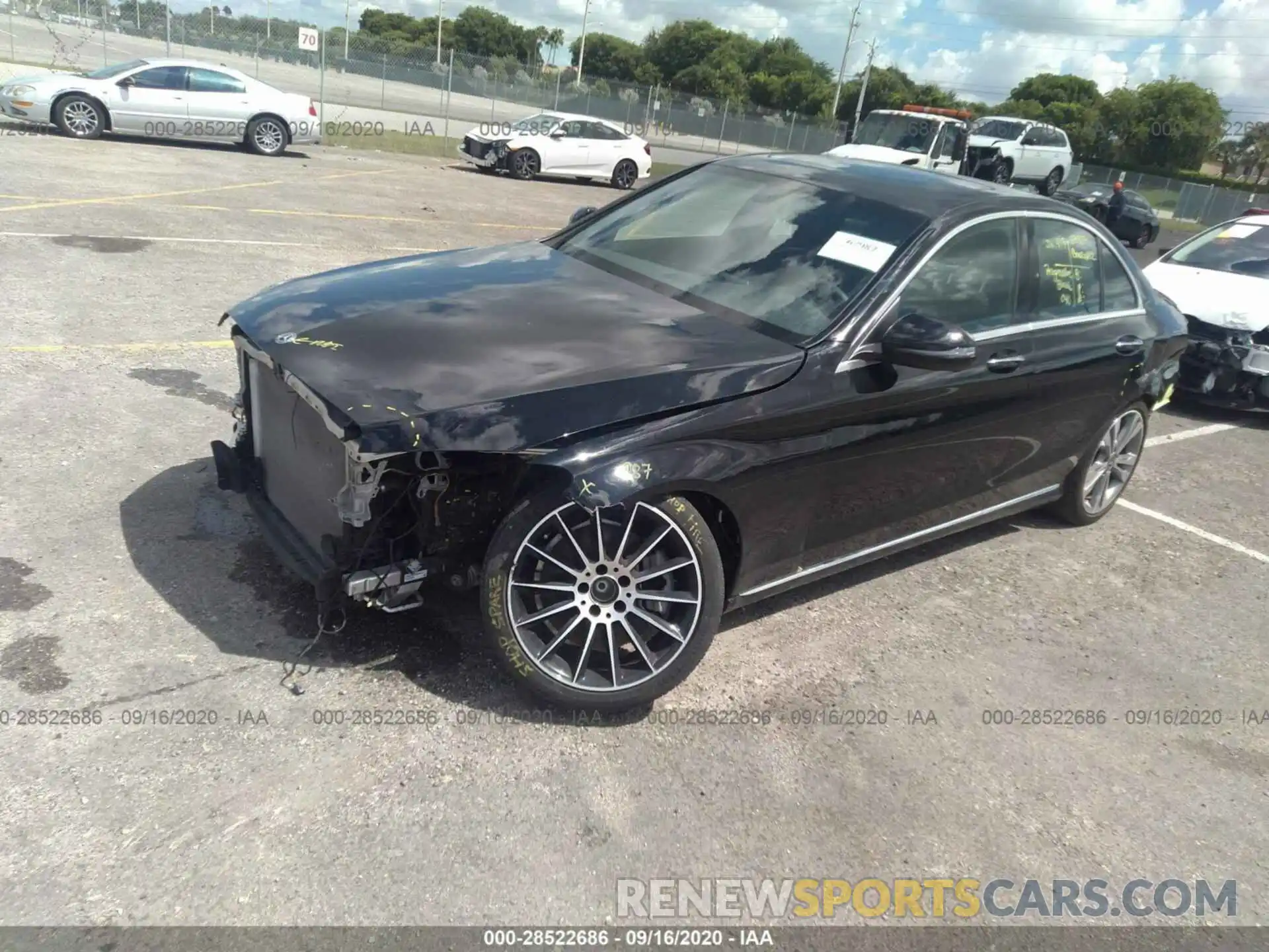 2 Photograph of a damaged car 55SWF8DB8KU295659 MERCEDES-BENZ C-CLASS 2019