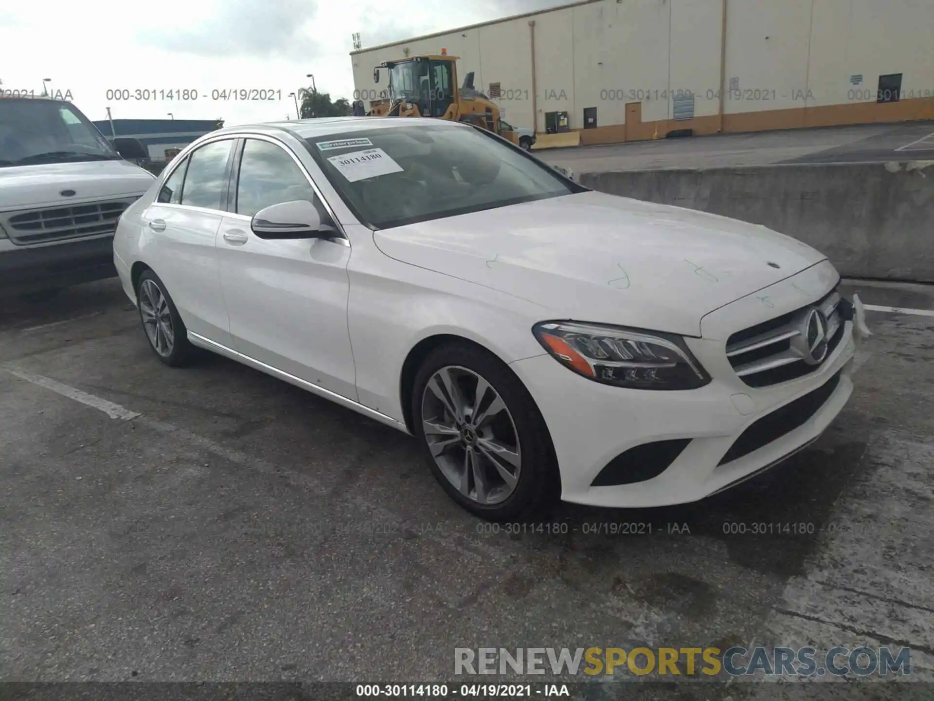 1 Photograph of a damaged car 55SWF8DB8KU296276 MERCEDES-BENZ C-CLASS 2019