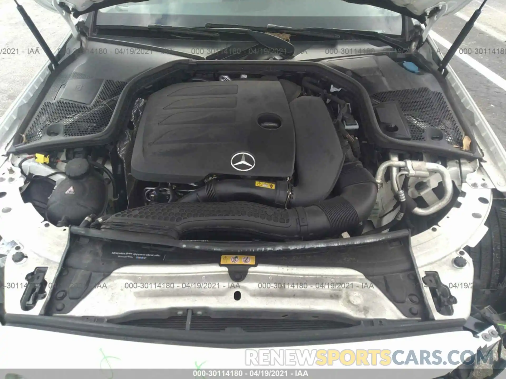 10 Photograph of a damaged car 55SWF8DB8KU296276 MERCEDES-BENZ C-CLASS 2019