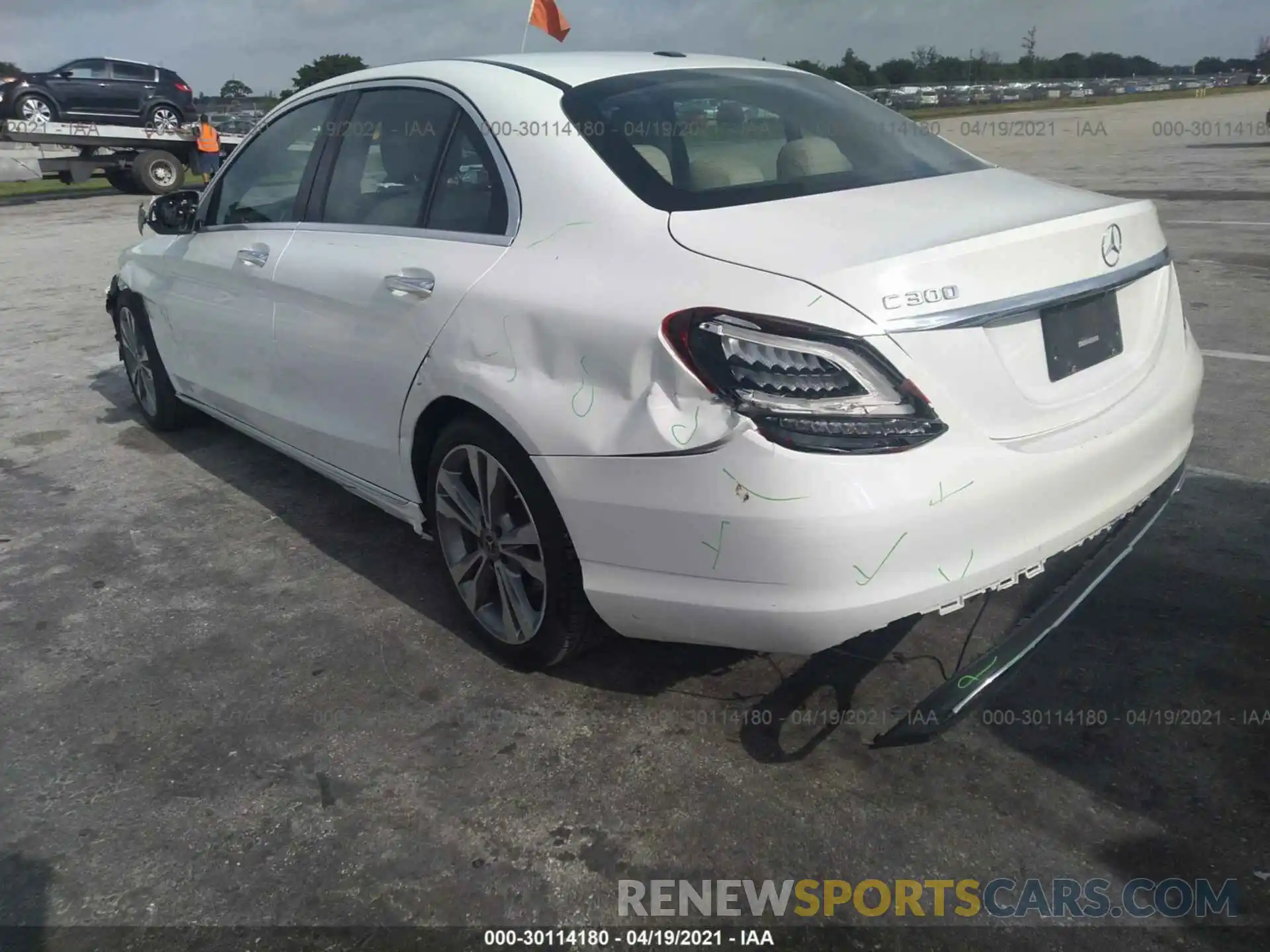 3 Photograph of a damaged car 55SWF8DB8KU296276 MERCEDES-BENZ C-CLASS 2019