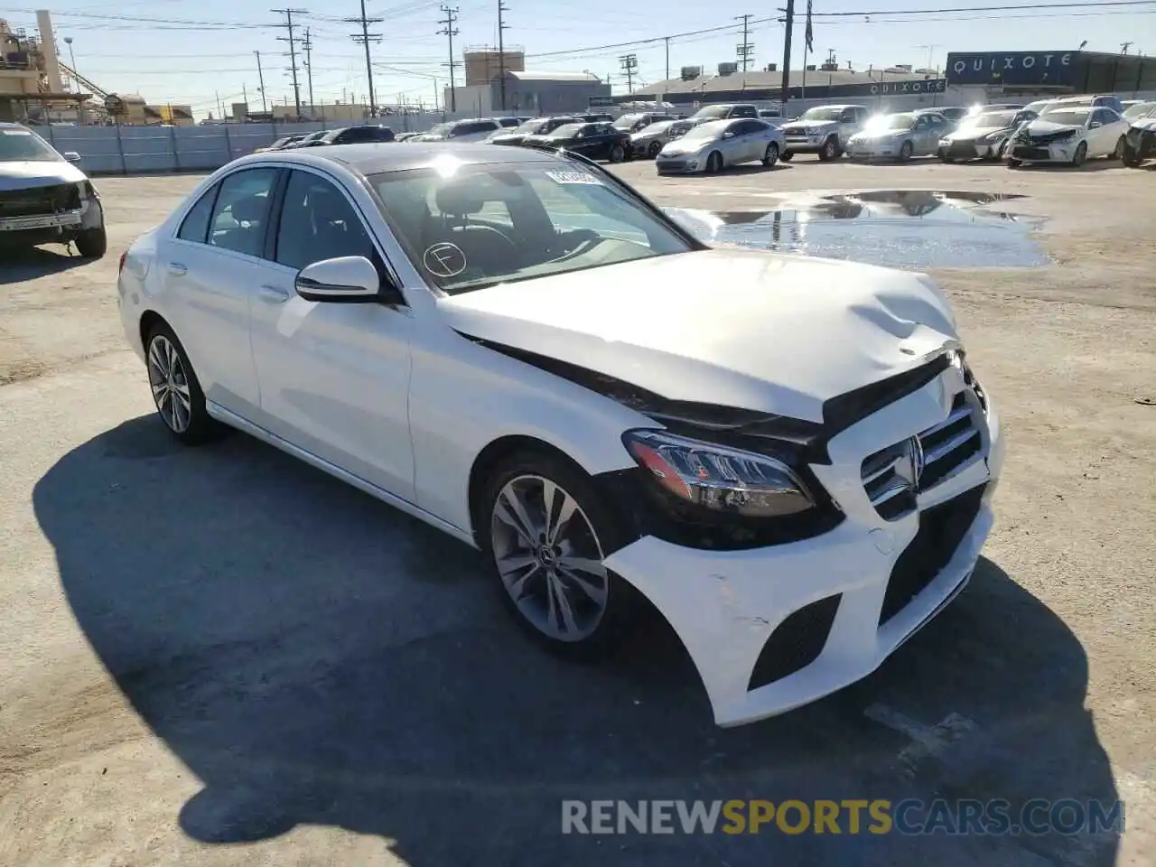 1 Photograph of a damaged car 55SWF8DB8KU299484 MERCEDES-BENZ C-CLASS 2019