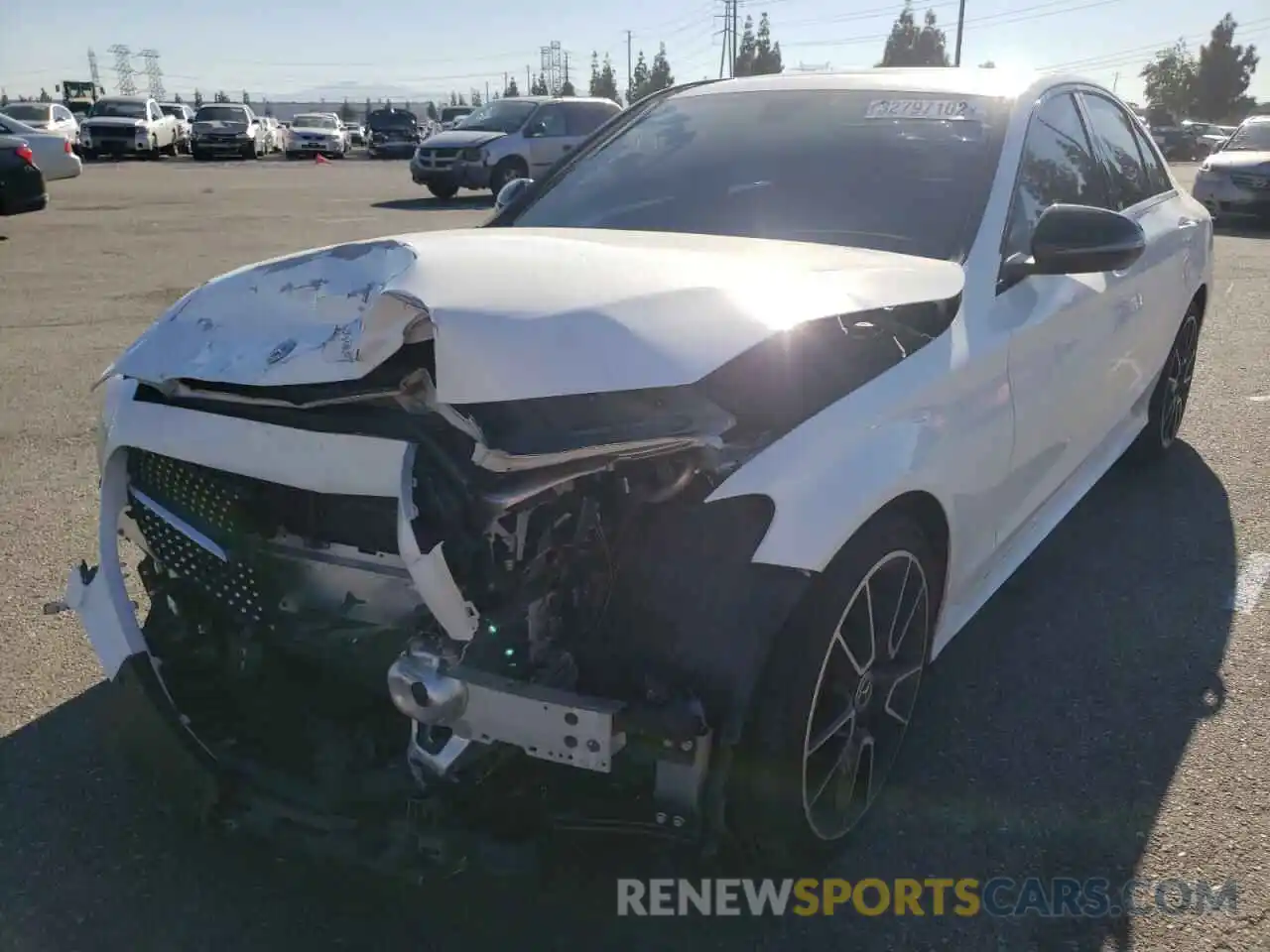 2 Photograph of a damaged car 55SWF8DB8KU300357 MERCEDES-BENZ C-CLASS 2019