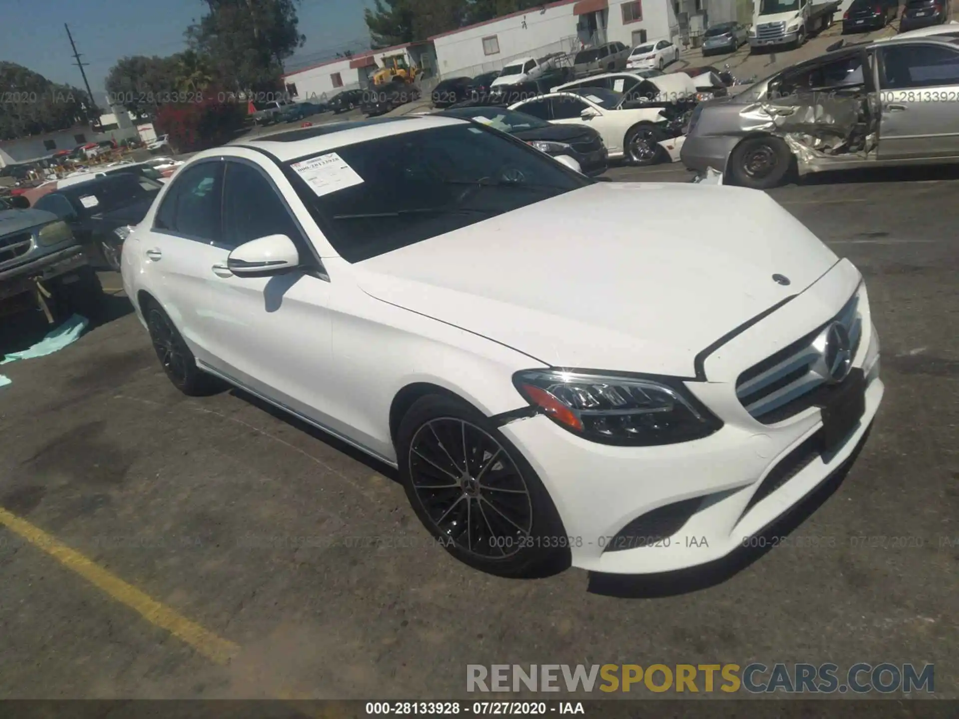 1 Photograph of a damaged car 55SWF8DB8KU300570 MERCEDES-BENZ C-CLASS 2019