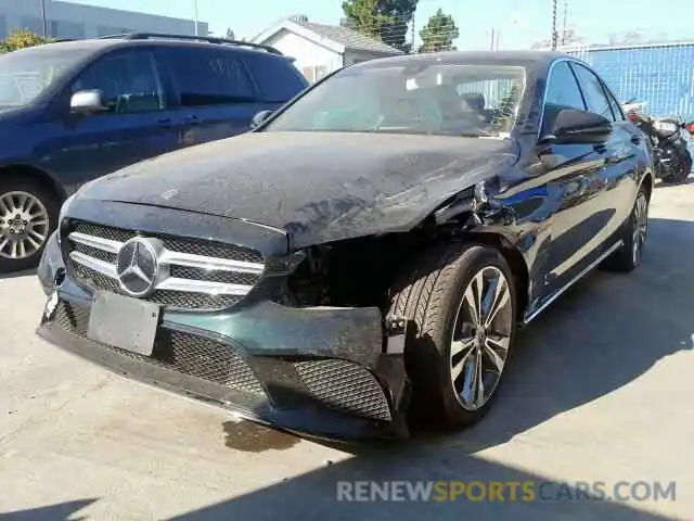 2 Photograph of a damaged car 55SWF8DB8KU309351 MERCEDES-BENZ C CLASS 2019