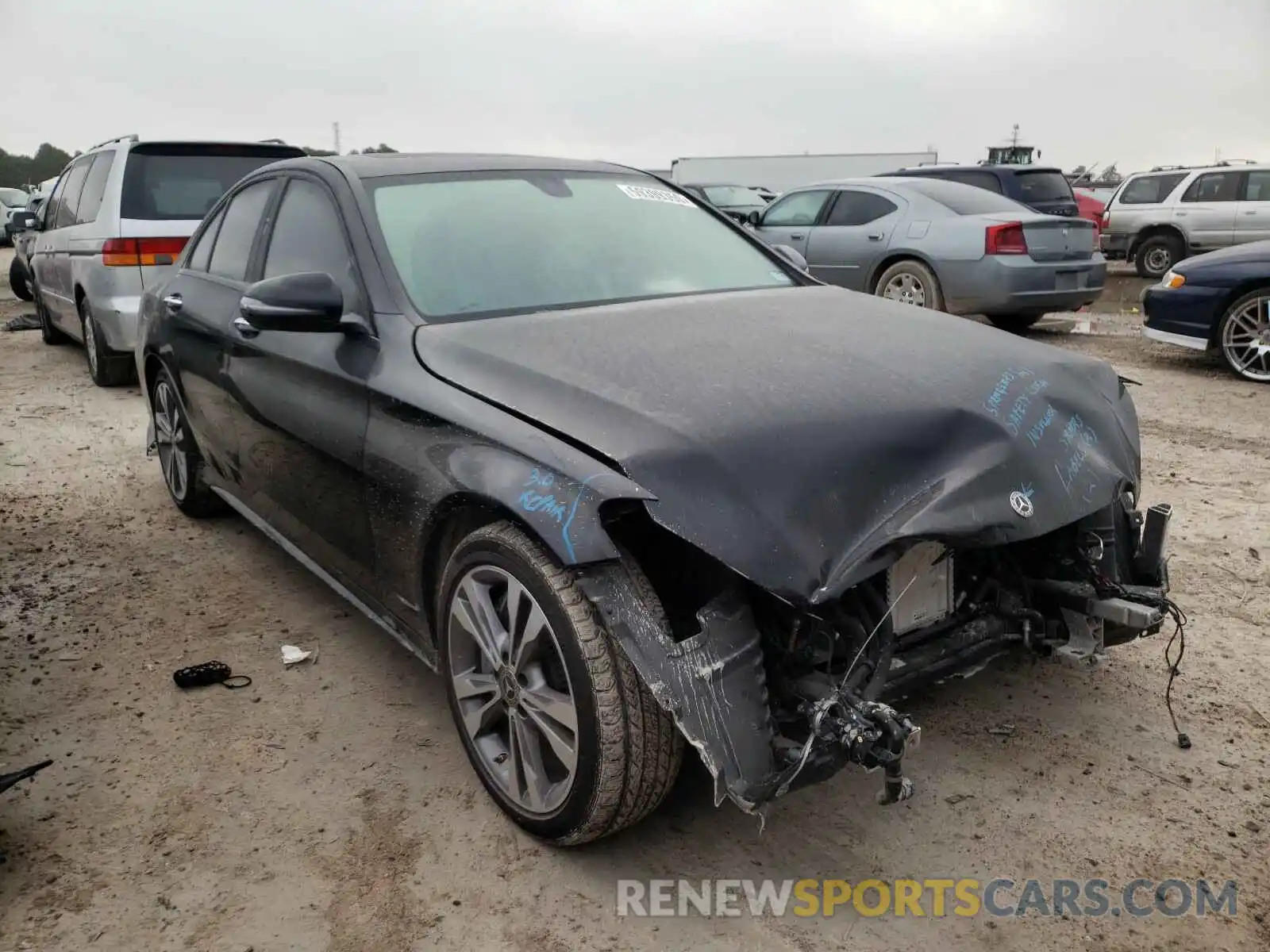 1 Photograph of a damaged car 55SWF8DB8KU309446 MERCEDES-BENZ C CLASS 2019