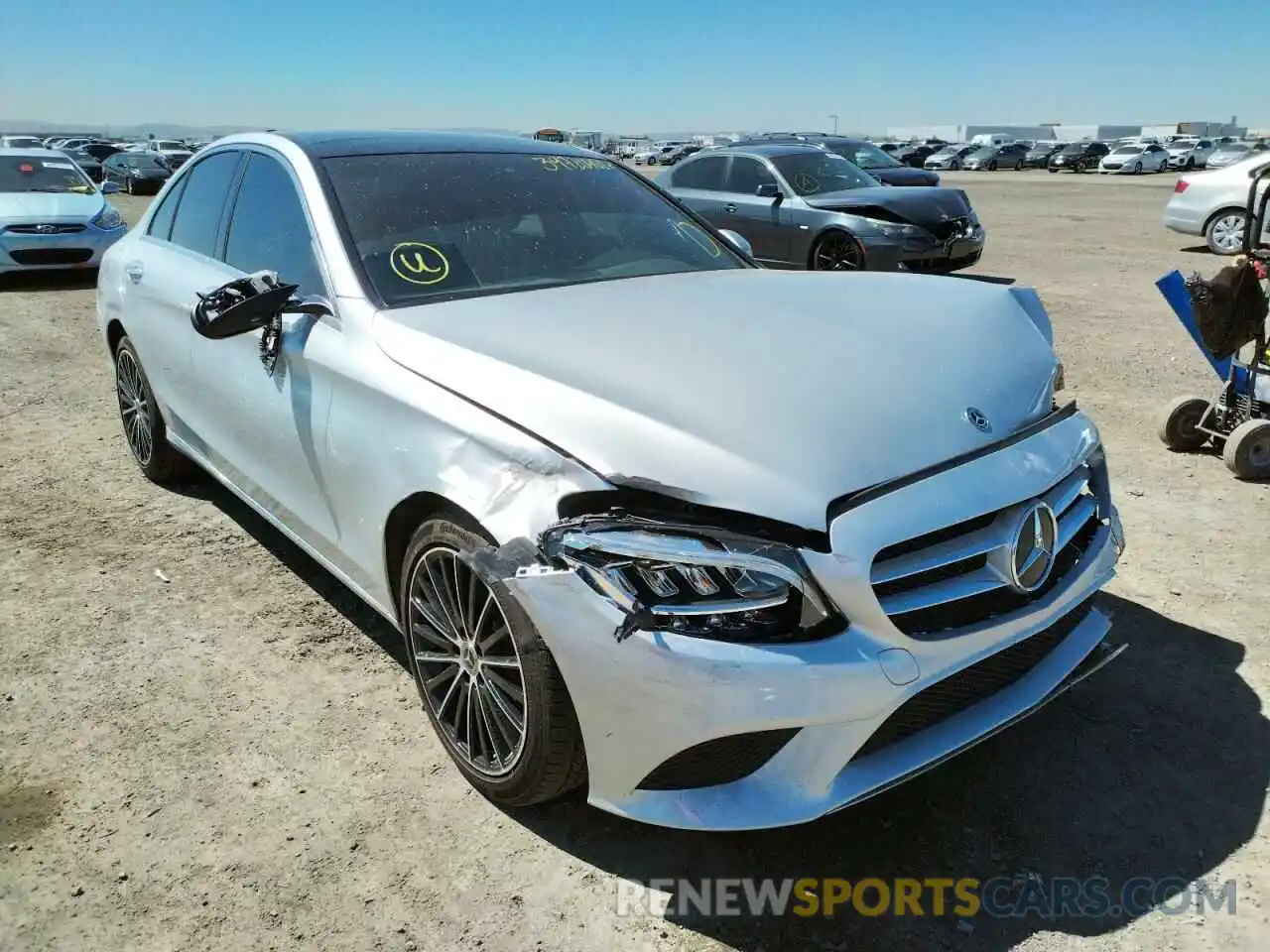 1 Photograph of a damaged car 55SWF8DB8KU314176 MERCEDES-BENZ C-CLASS 2019