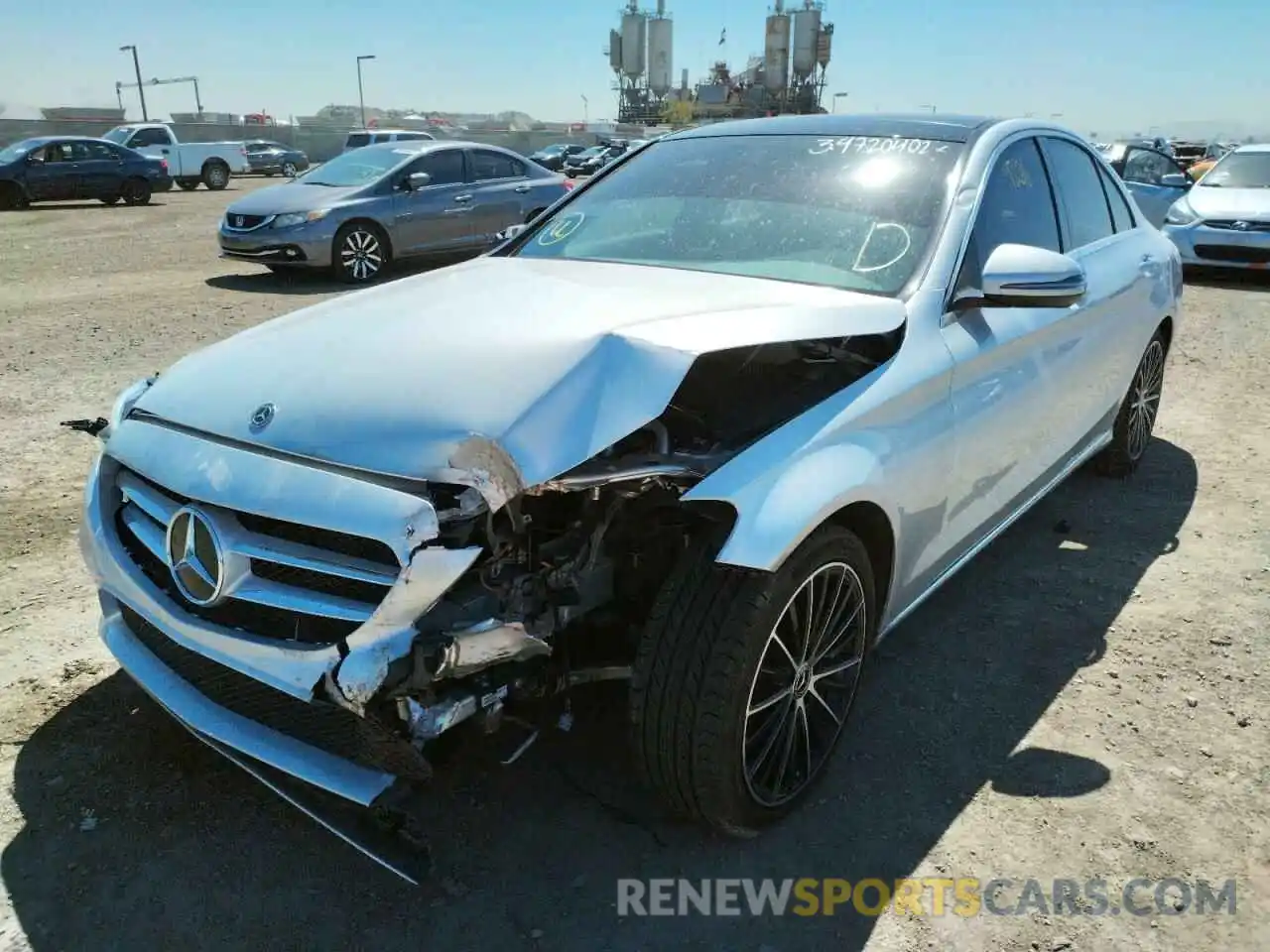 2 Photograph of a damaged car 55SWF8DB8KU314176 MERCEDES-BENZ C-CLASS 2019