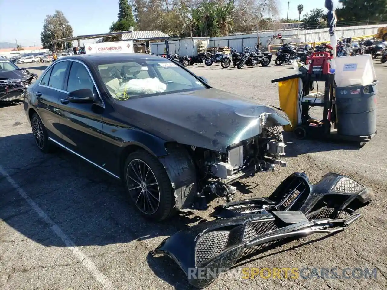 1 Photograph of a damaged car 55SWF8DB8KU316154 MERCEDES-BENZ C-CLASS 2019