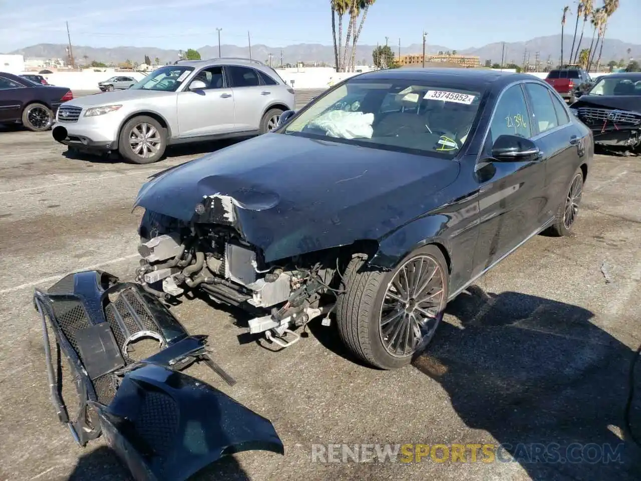 2 Photograph of a damaged car 55SWF8DB8KU316154 MERCEDES-BENZ C-CLASS 2019