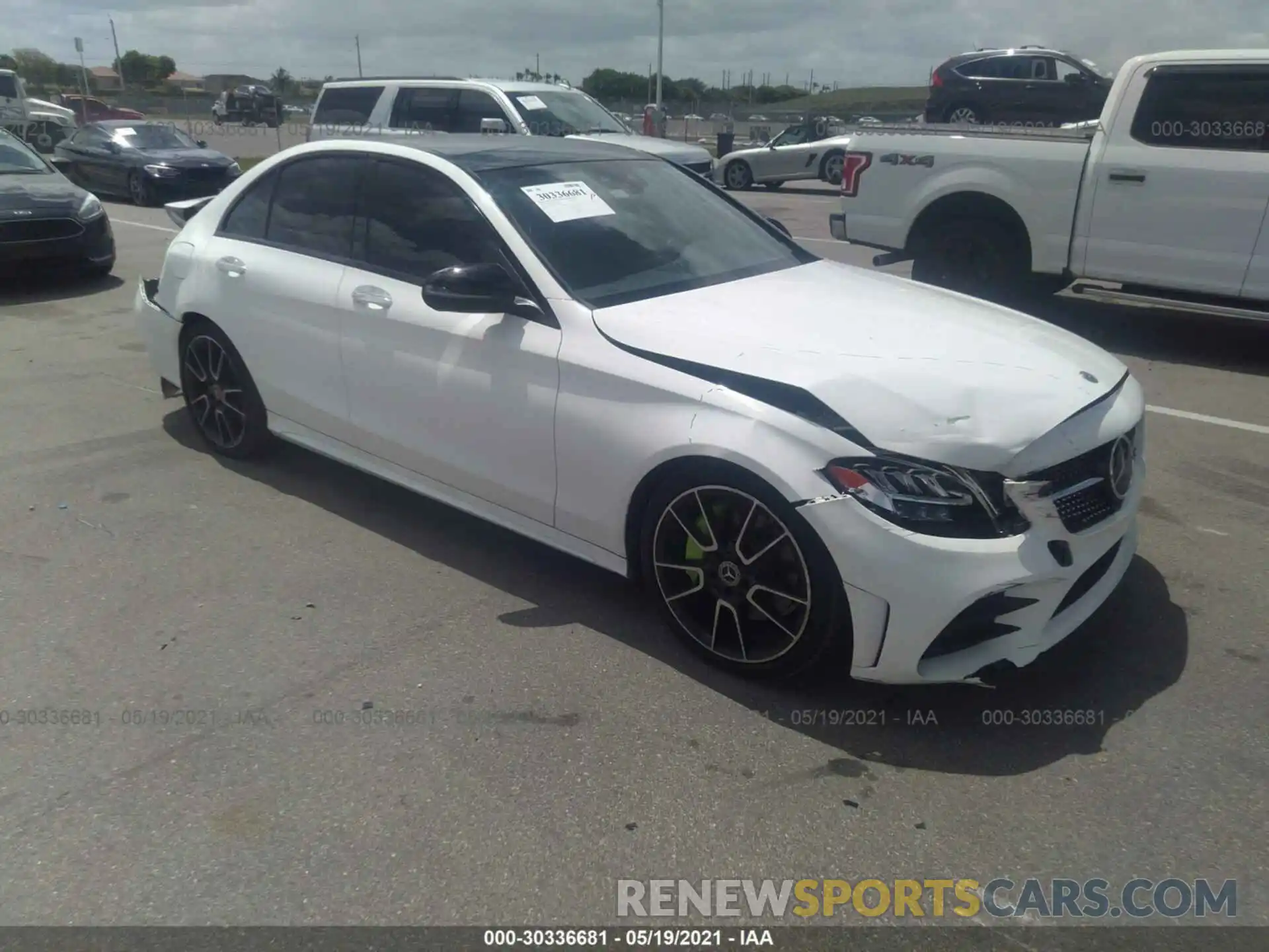 1 Photograph of a damaged car 55SWF8DB8KU316963 MERCEDES-BENZ C-CLASS 2019