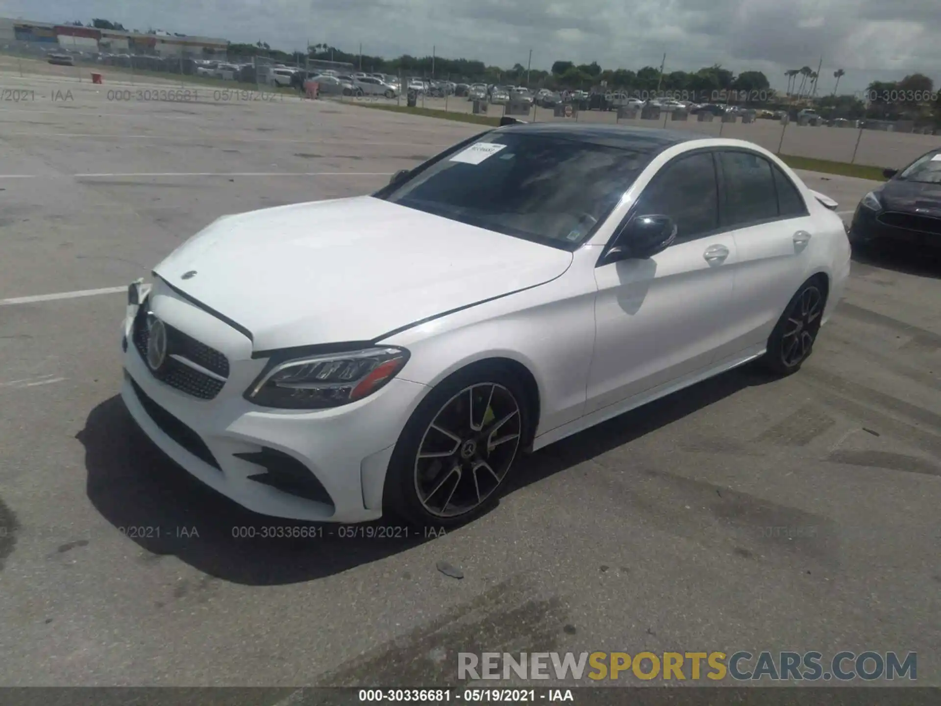 2 Photograph of a damaged car 55SWF8DB8KU316963 MERCEDES-BENZ C-CLASS 2019