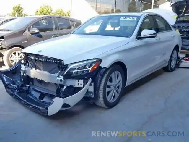 2 Photograph of a damaged car 55SWF8DB9KU283391 MERCEDES-BENZ C CLASS 2019