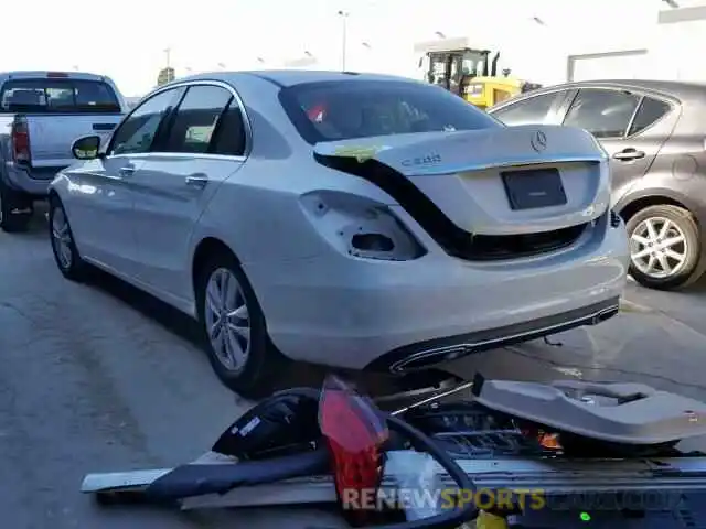 3 Photograph of a damaged car 55SWF8DB9KU283391 MERCEDES-BENZ C CLASS 2019