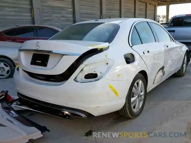 4 Photograph of a damaged car 55SWF8DB9KU283391 MERCEDES-BENZ C CLASS 2019