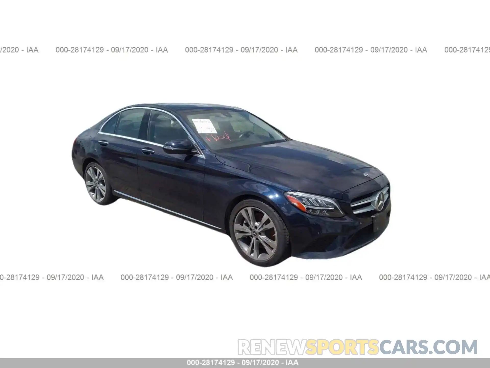 1 Photograph of a damaged car 55SWF8DB9KU286985 MERCEDES-BENZ C-CLASS 2019