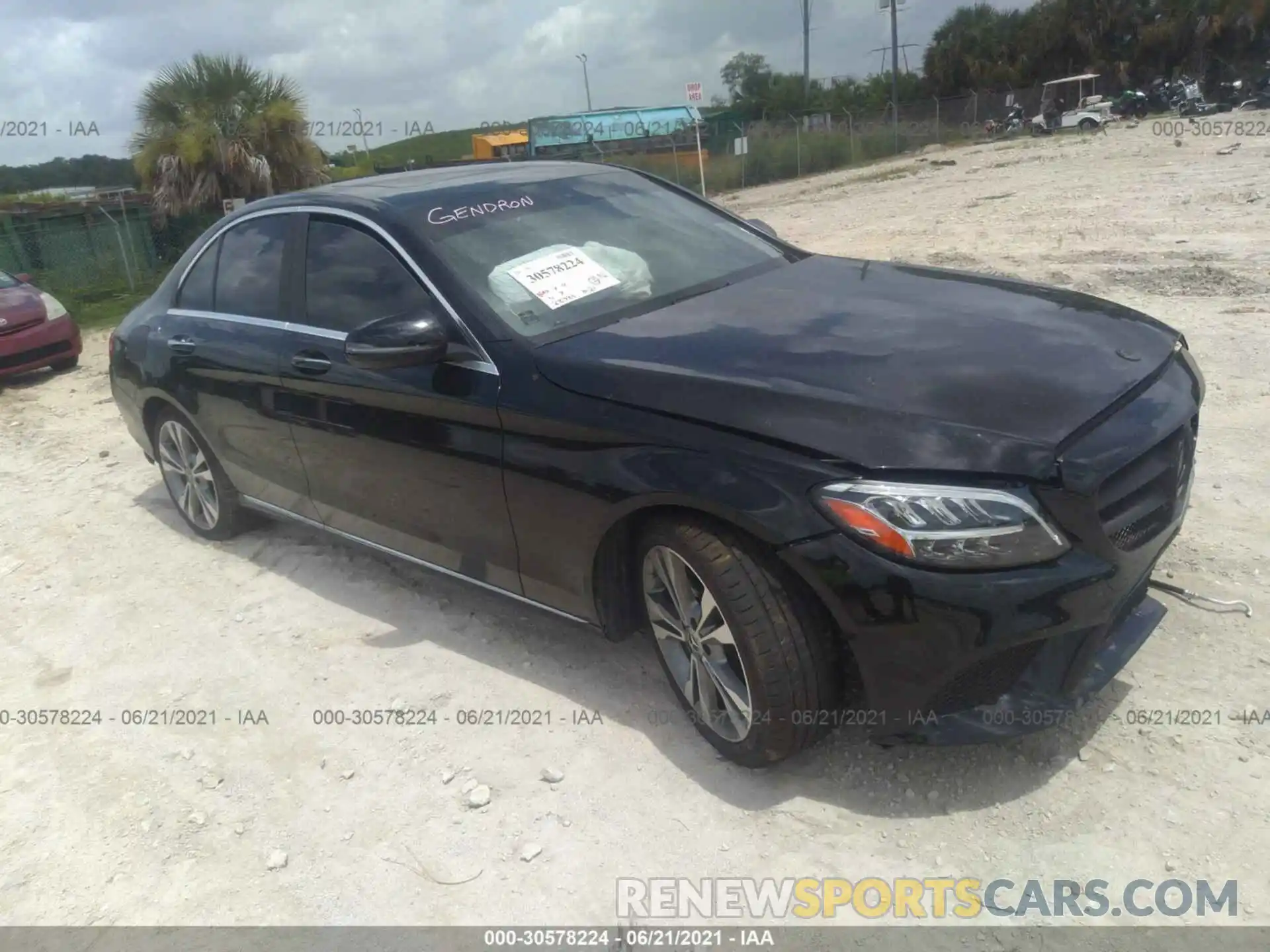 1 Photograph of a damaged car 55SWF8DB9KU287134 MERCEDES-BENZ C-CLASS 2019