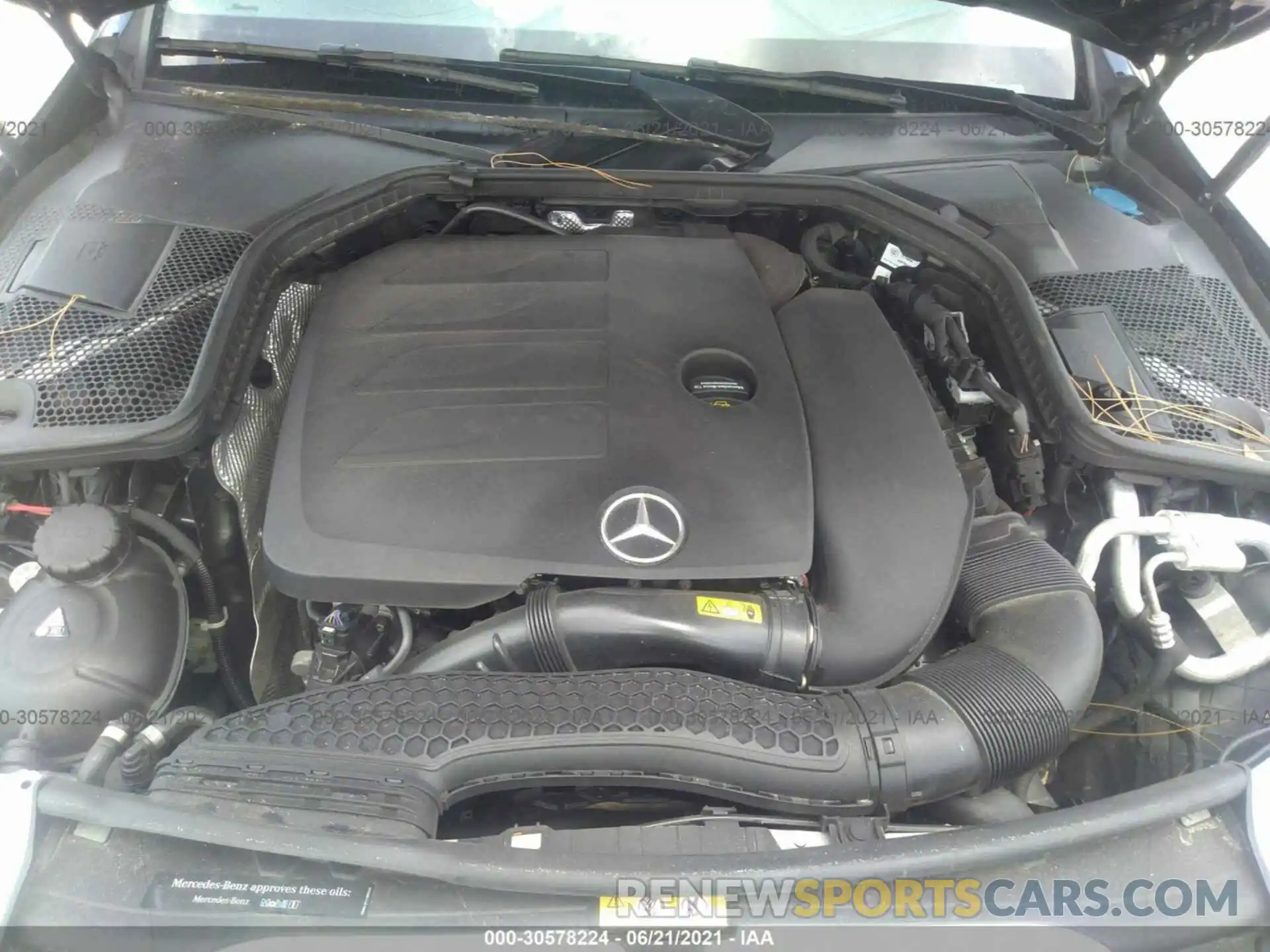 10 Photograph of a damaged car 55SWF8DB9KU287134 MERCEDES-BENZ C-CLASS 2019